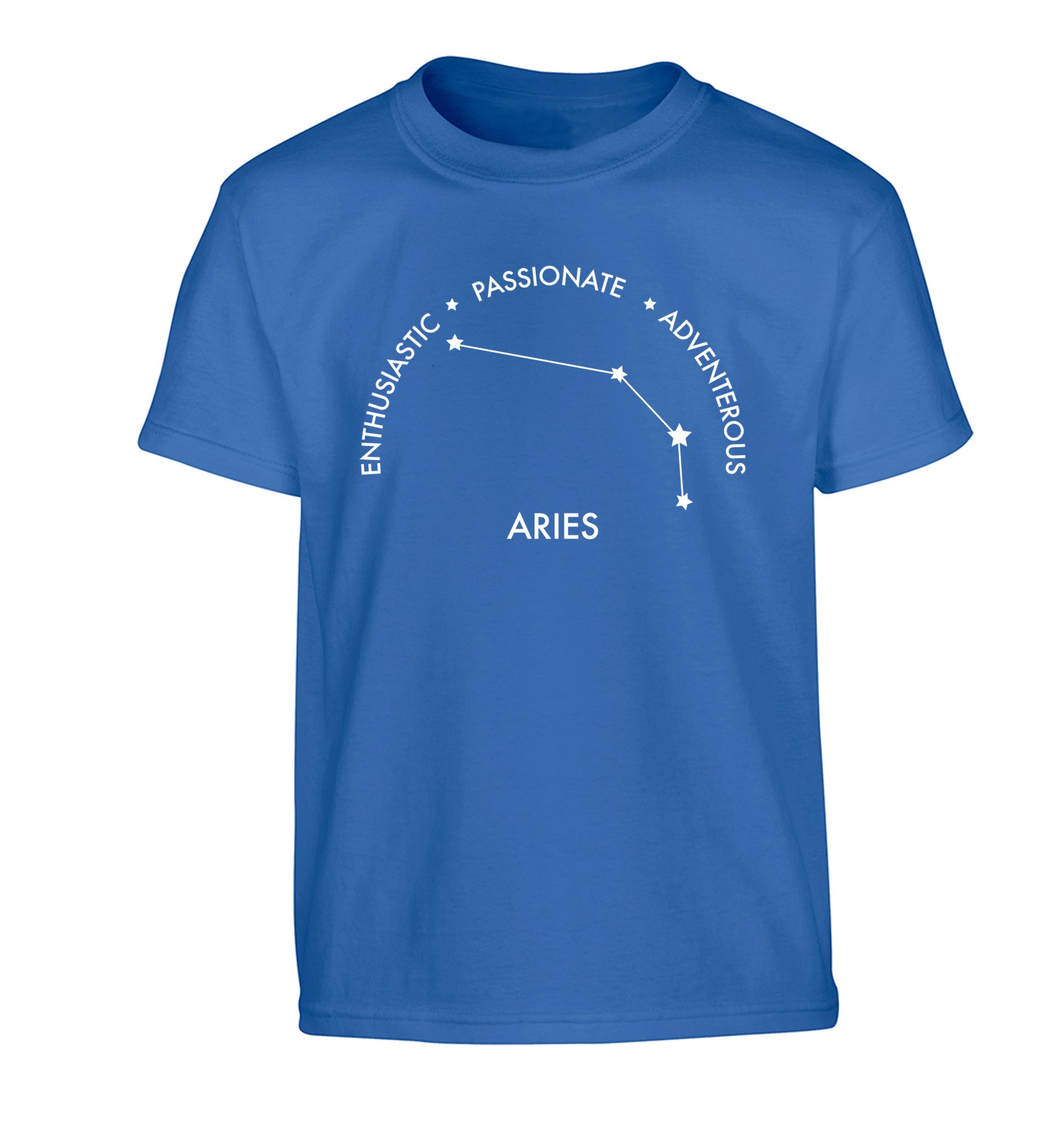 Aries enthusiastic | passionate | adventerous Children's blue Tshirt 12-13 Years