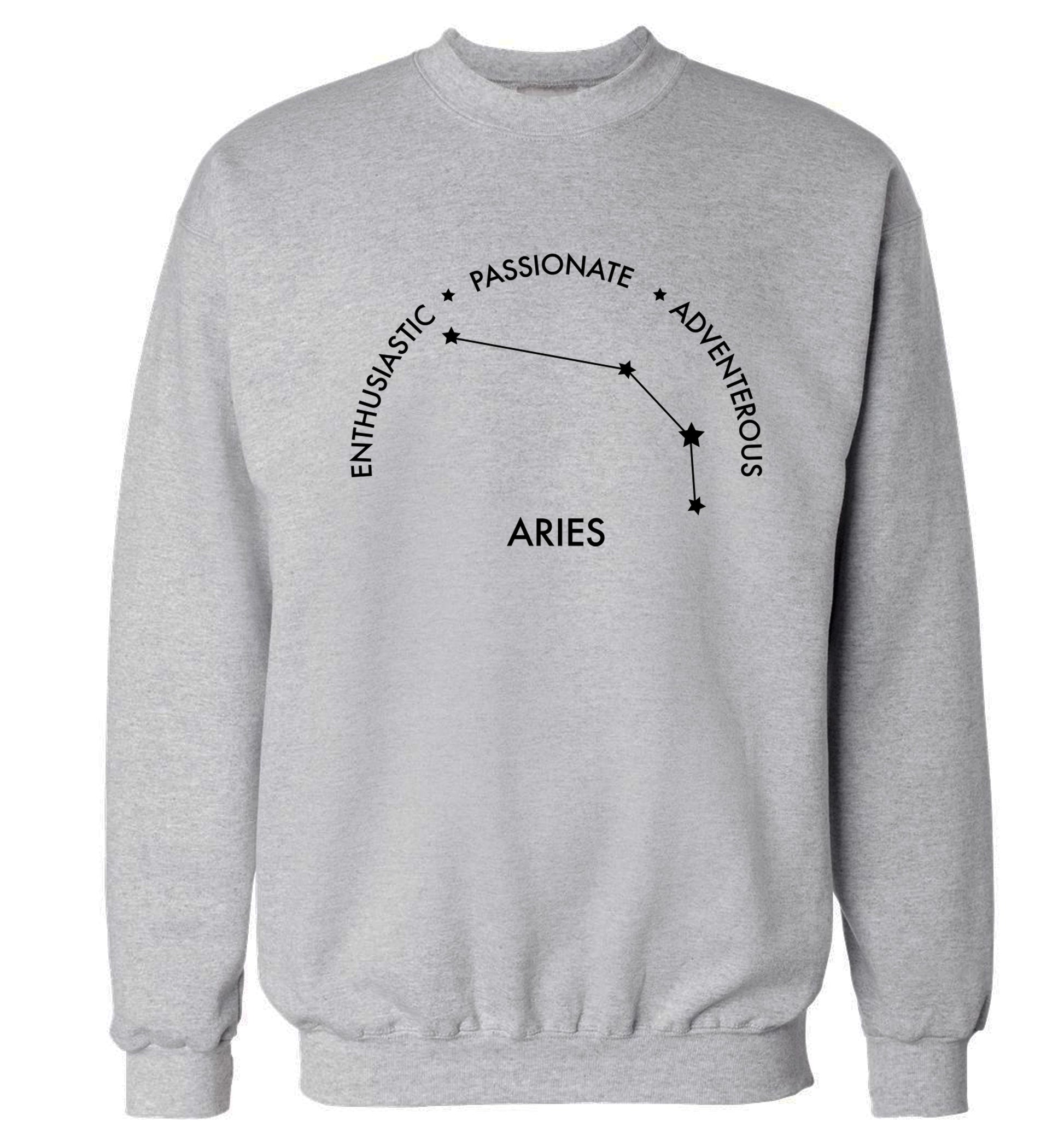 Aries enthusiastic | passionate | adventerous Adult's unisex grey Sweater 2XL