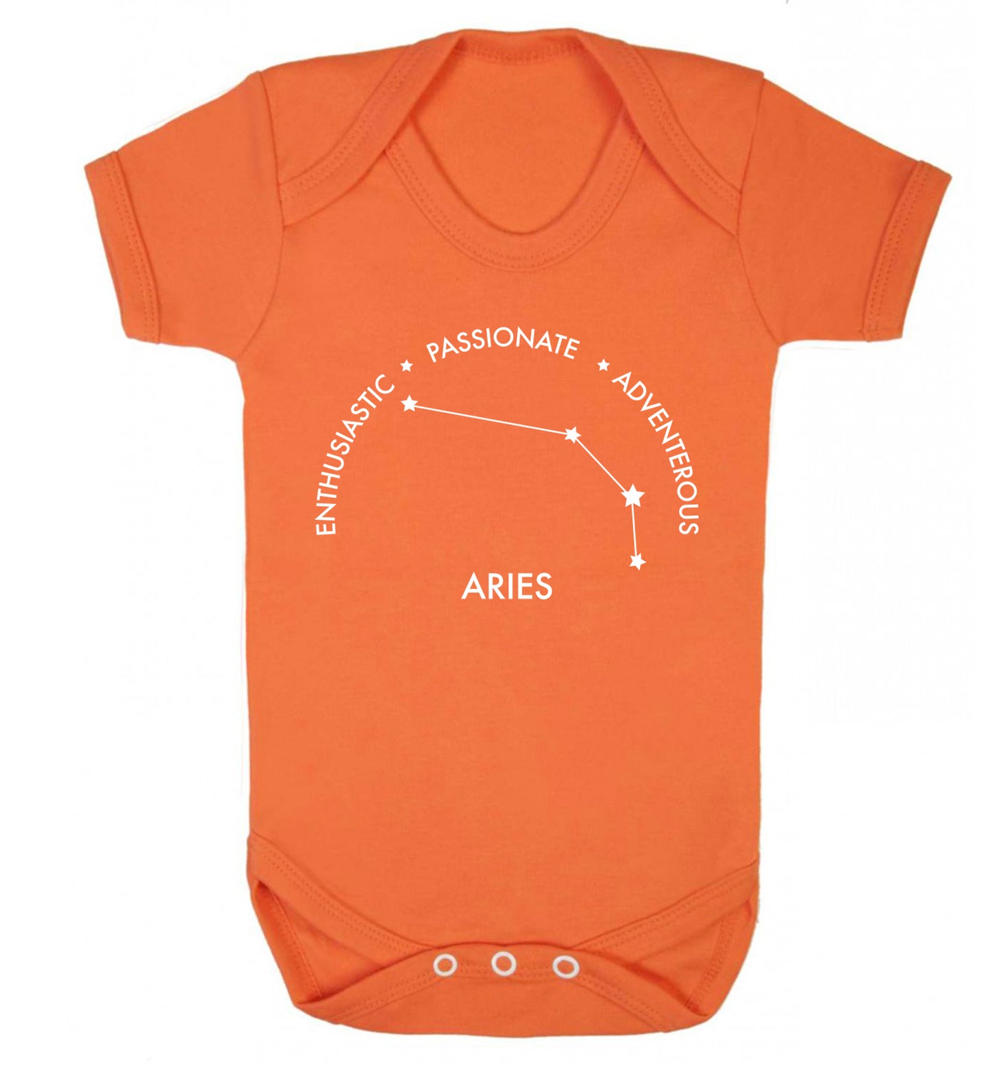 Aries enthusiastic | passionate | adventerous Baby Vest orange 18-24 months