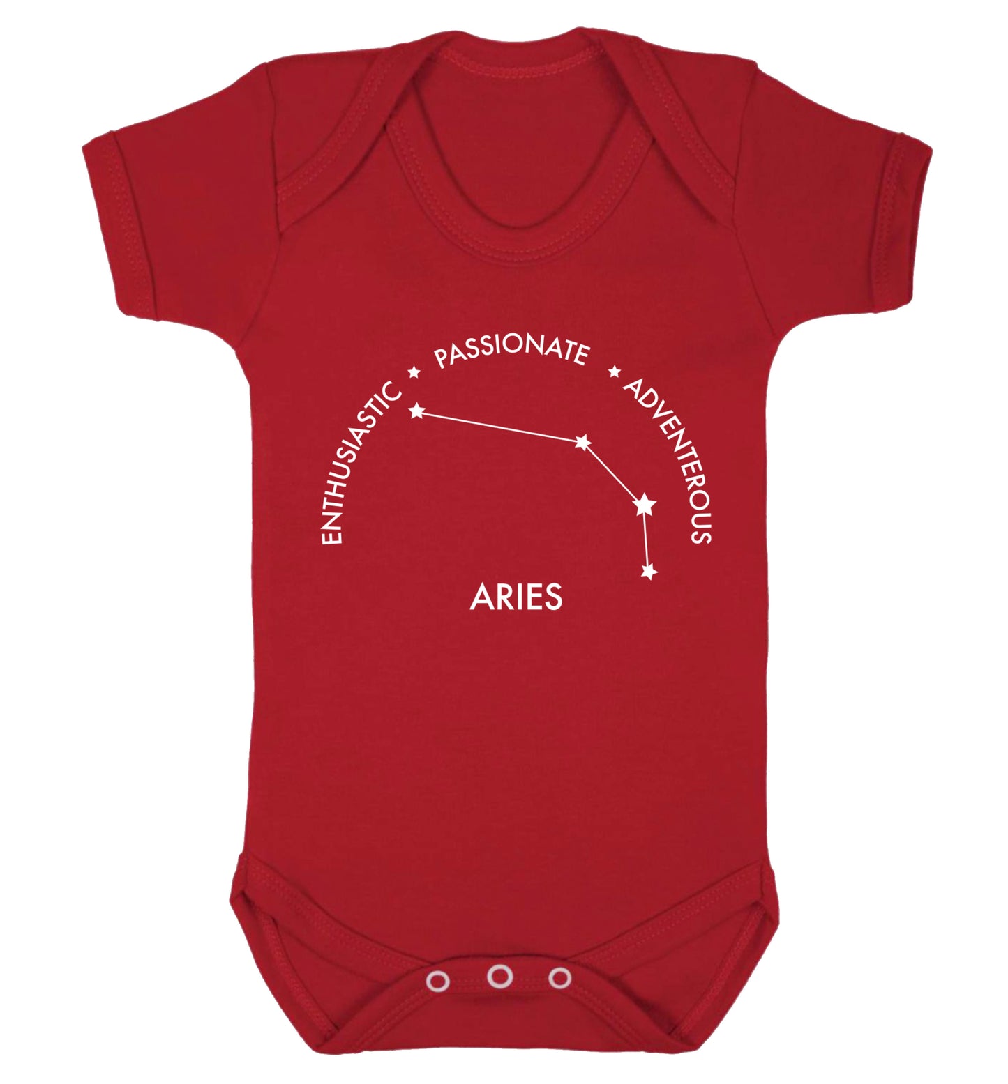 Aries enthusiastic | passionate | adventerous Baby Vest red 18-24 months