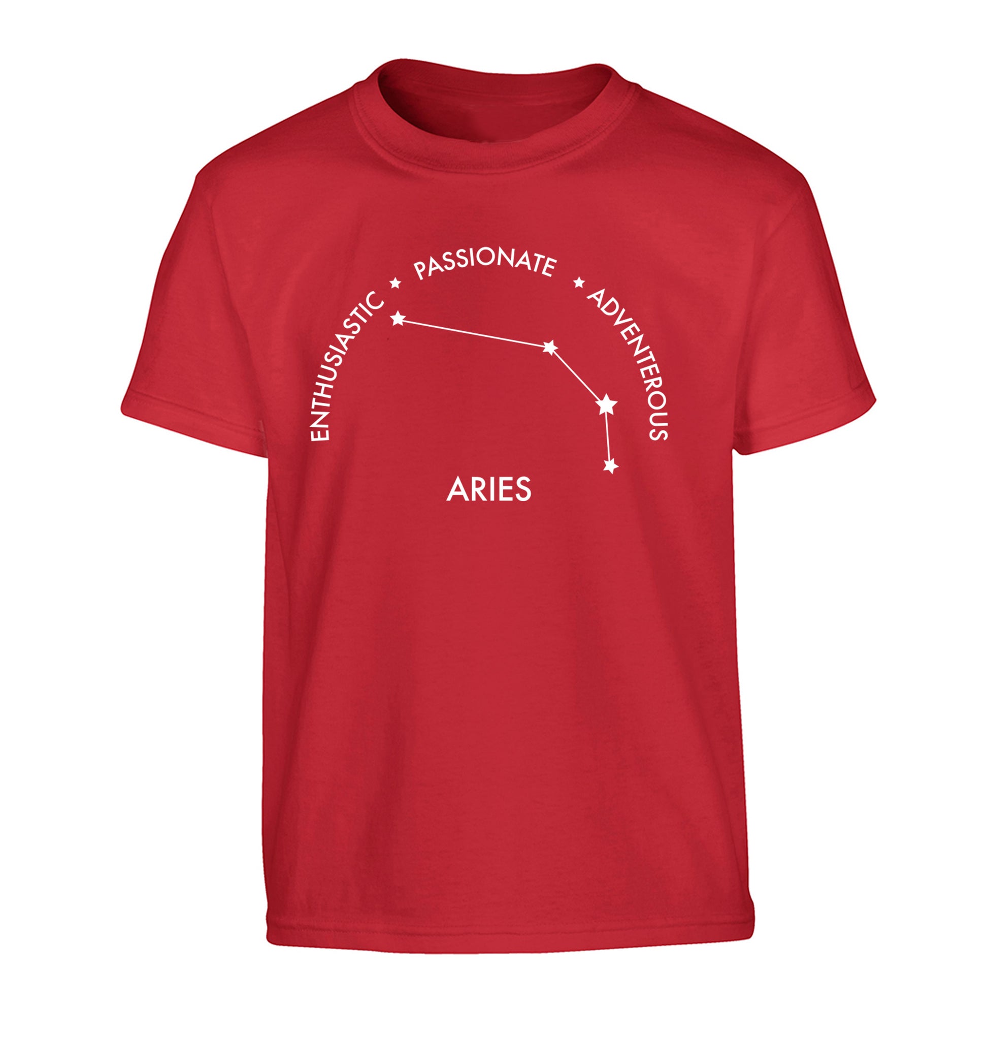 Aries enthusiastic | passionate | adventerous Children's red Tshirt 12-13 Years