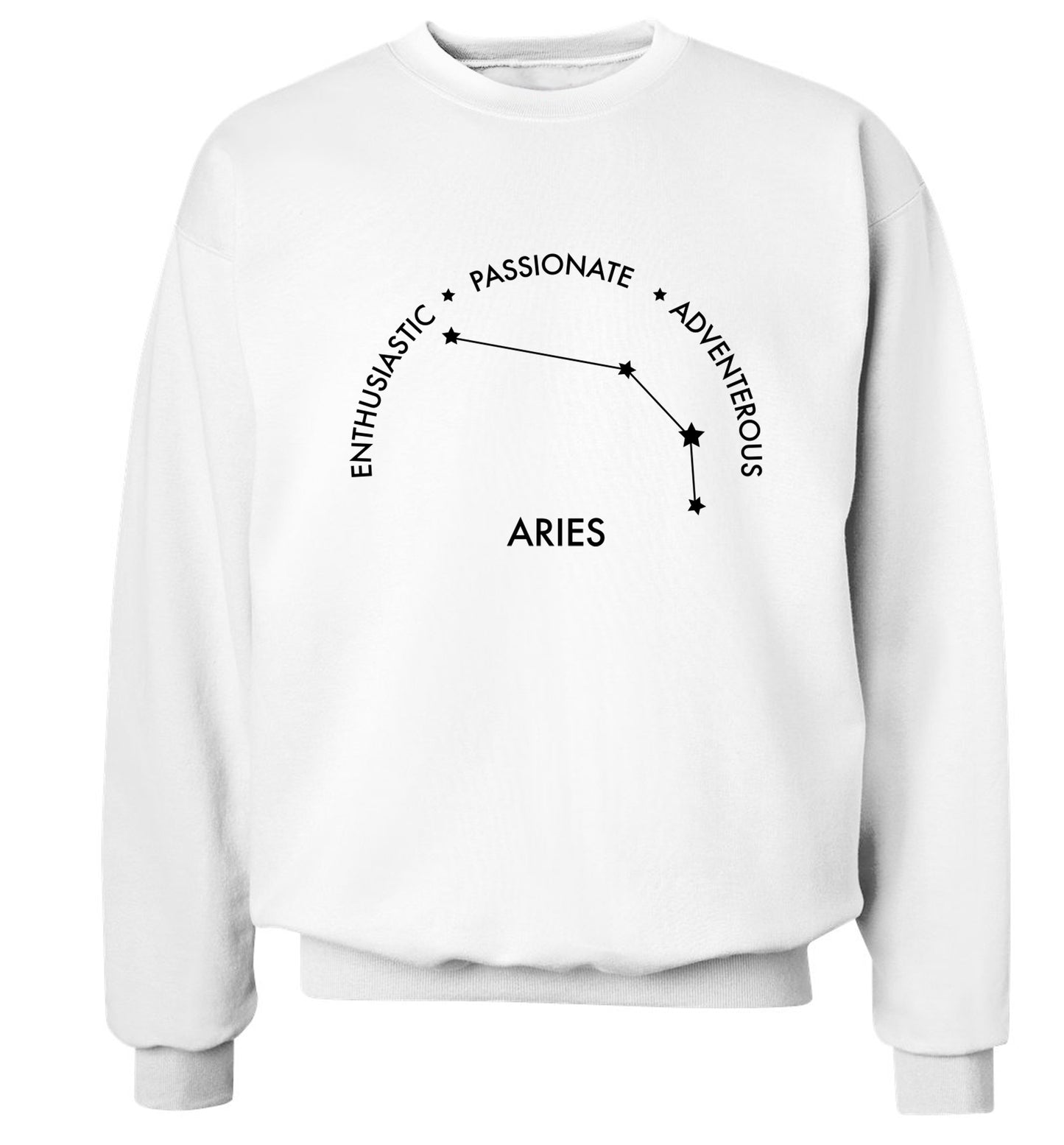 Aries enthusiastic | passionate | adventerous Adult's unisex white Sweater 2XL