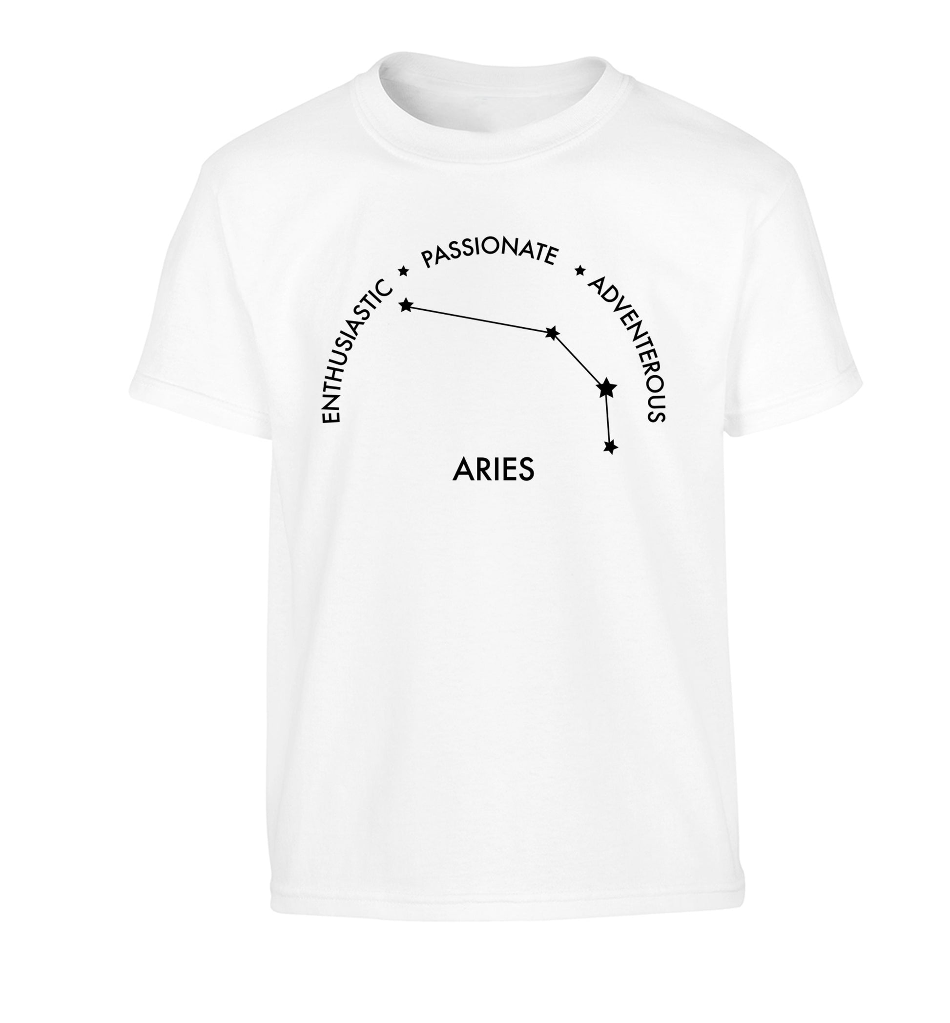 Aries enthusiastic | passionate | adventerous Children's white Tshirt 12-13 Years