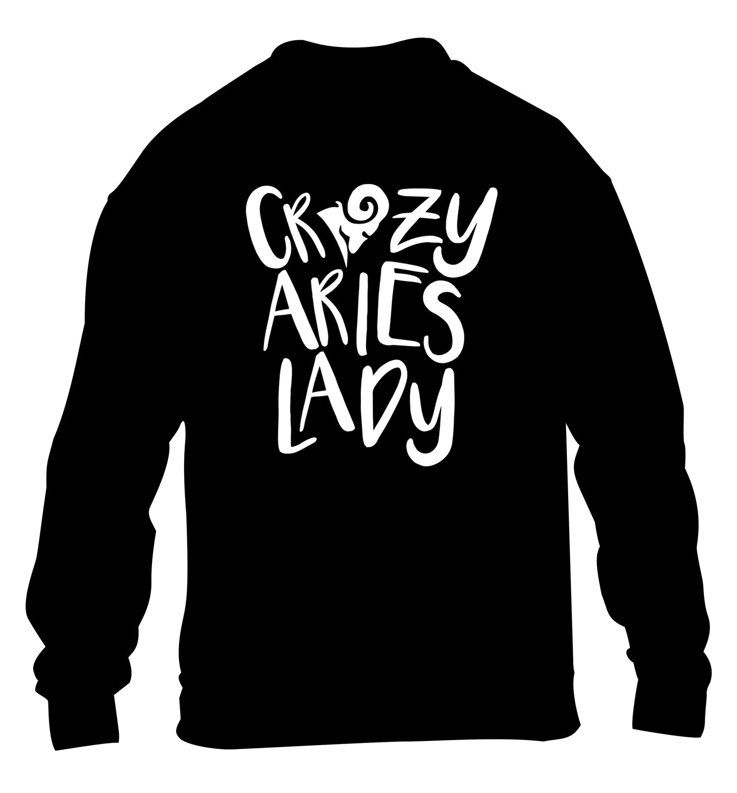 Crazy aries lady children's black sweater 12-13 Years