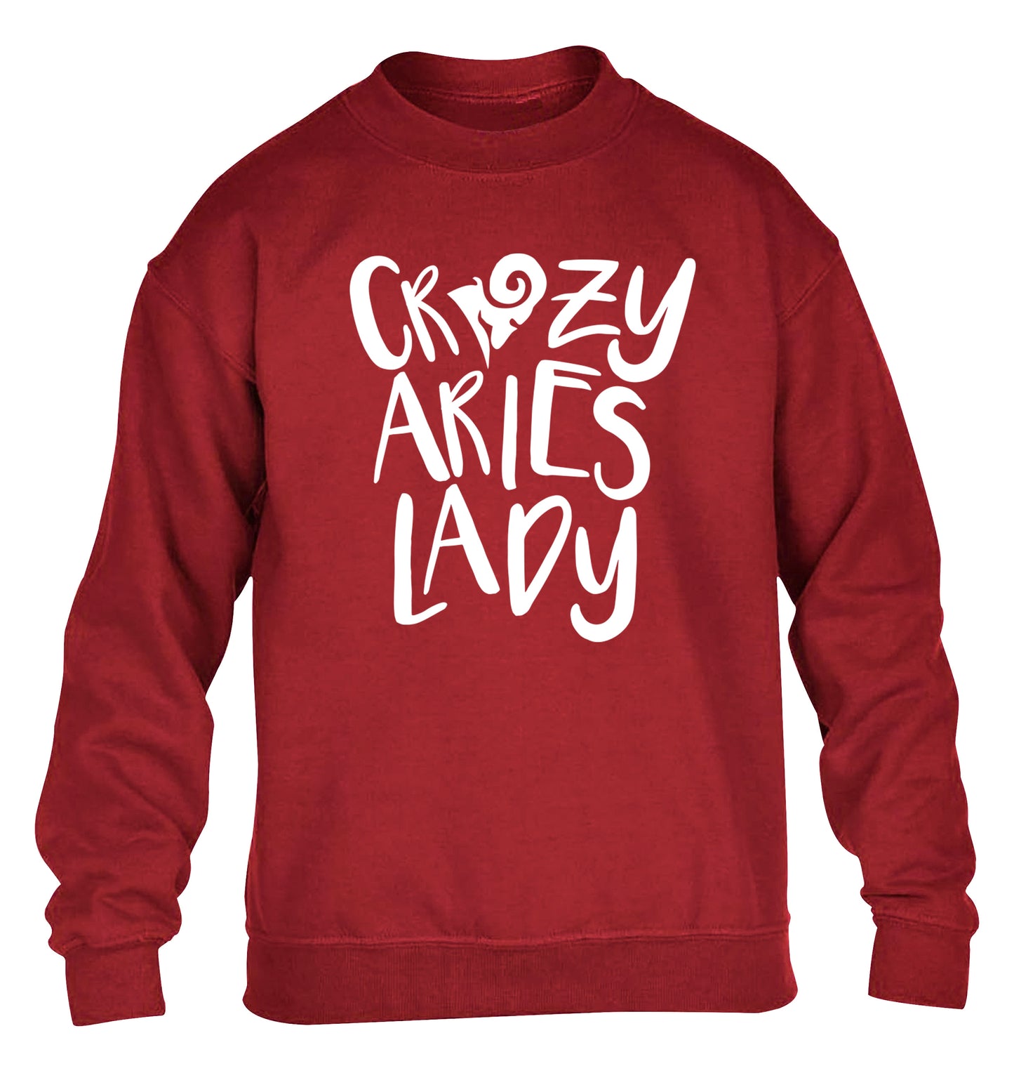 Crazy aries lady children's grey sweater 12-13 Years