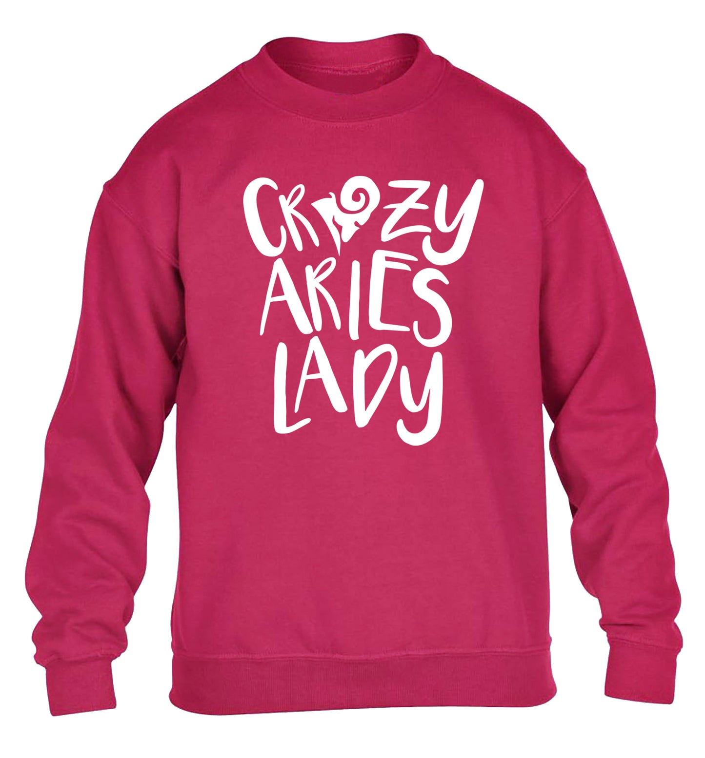 Crazy aries lady children's pink sweater 12-13 Years