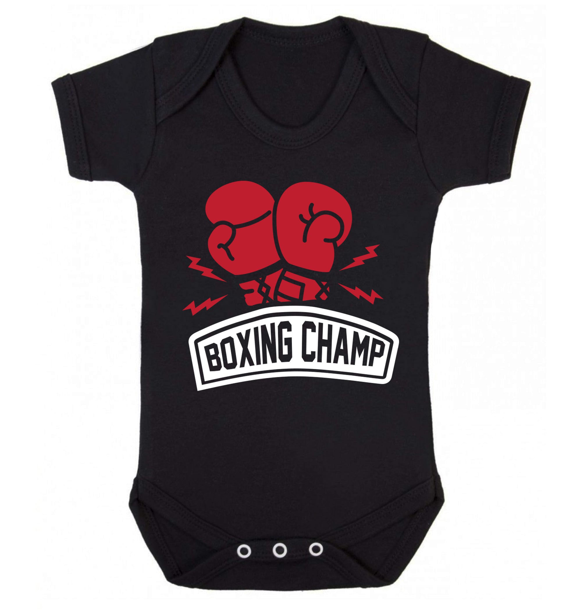 Boxing Champ Baby Vest black 18-24 months