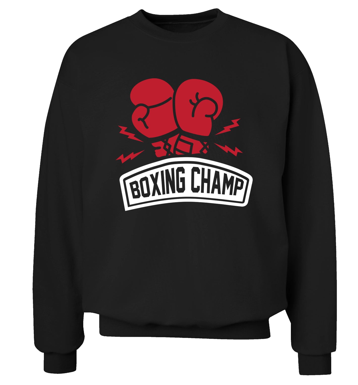 Boxing Champ Adult's unisex black Sweater 2XL