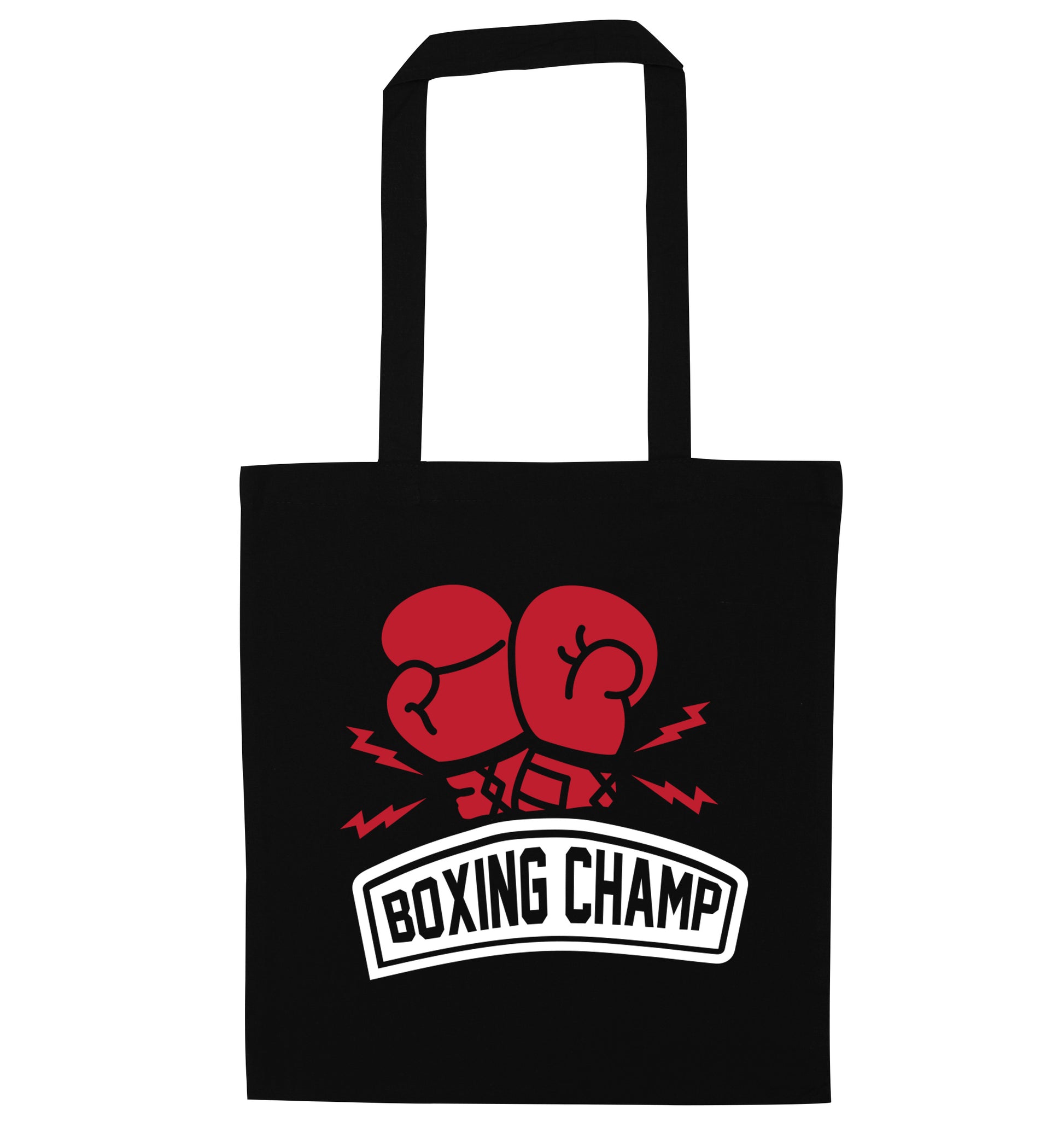Boxing Champ black tote bag