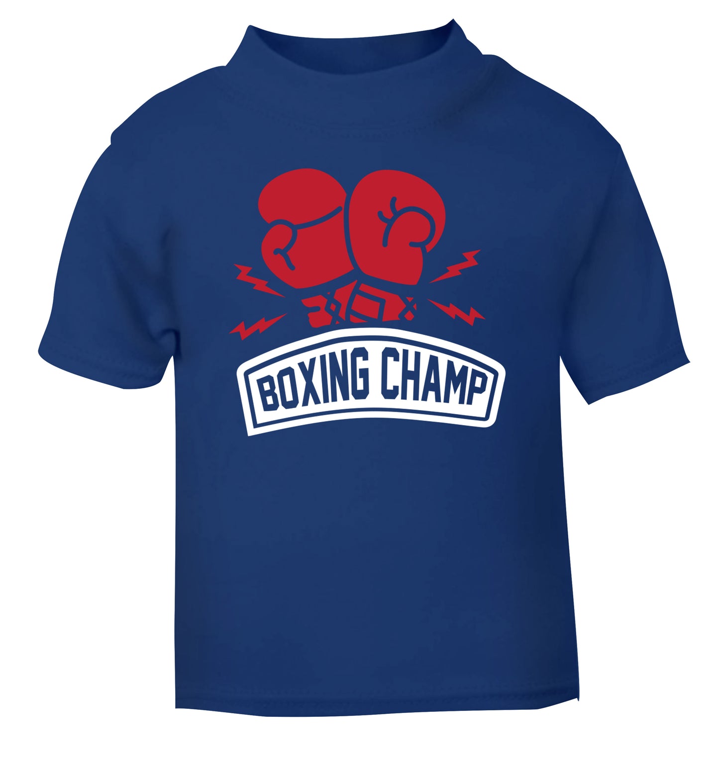 Boxing Champ blue Baby Toddler Tshirt 2 Years