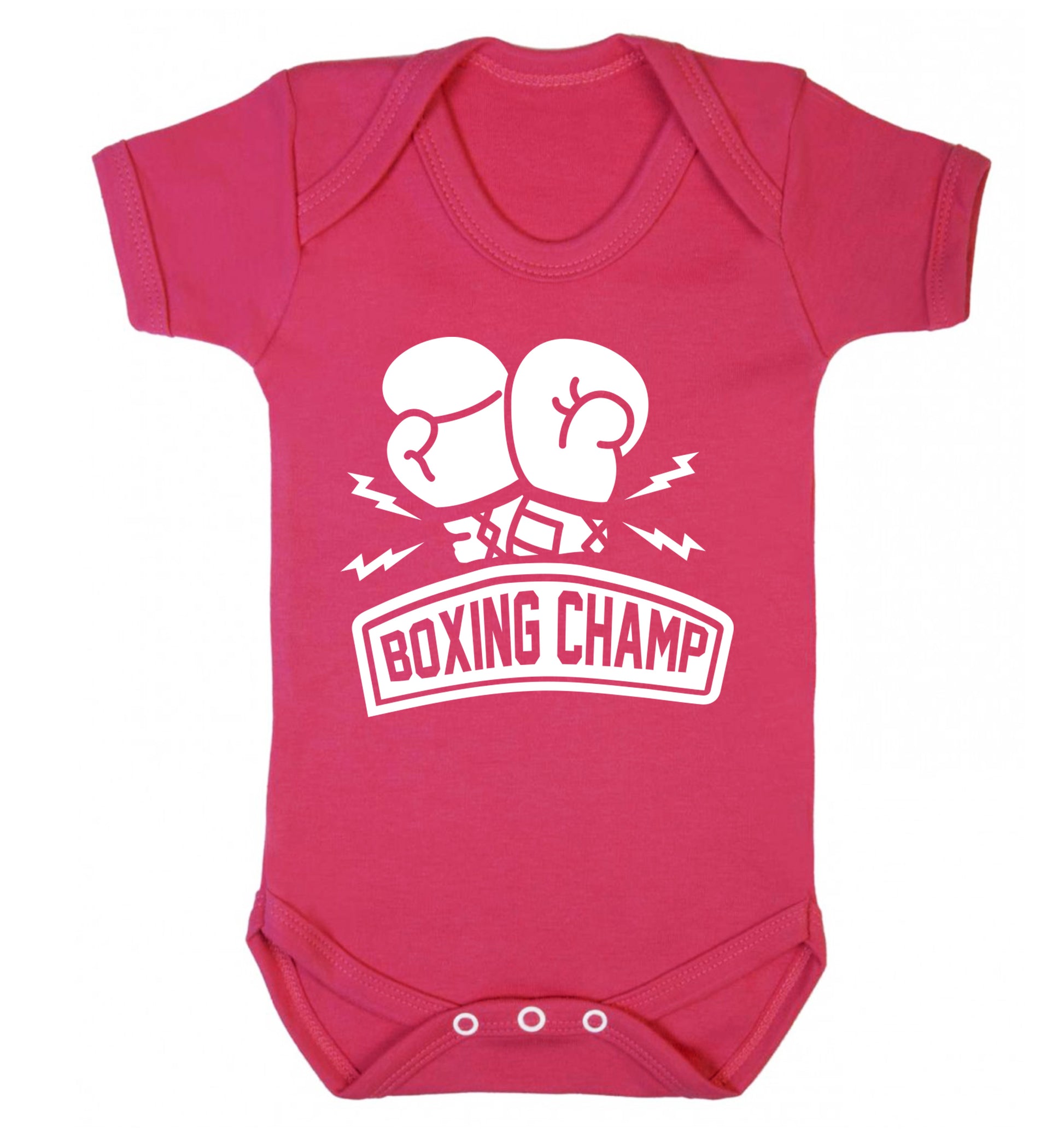 Boxing Champ Baby Vest dark pink 18-24 months