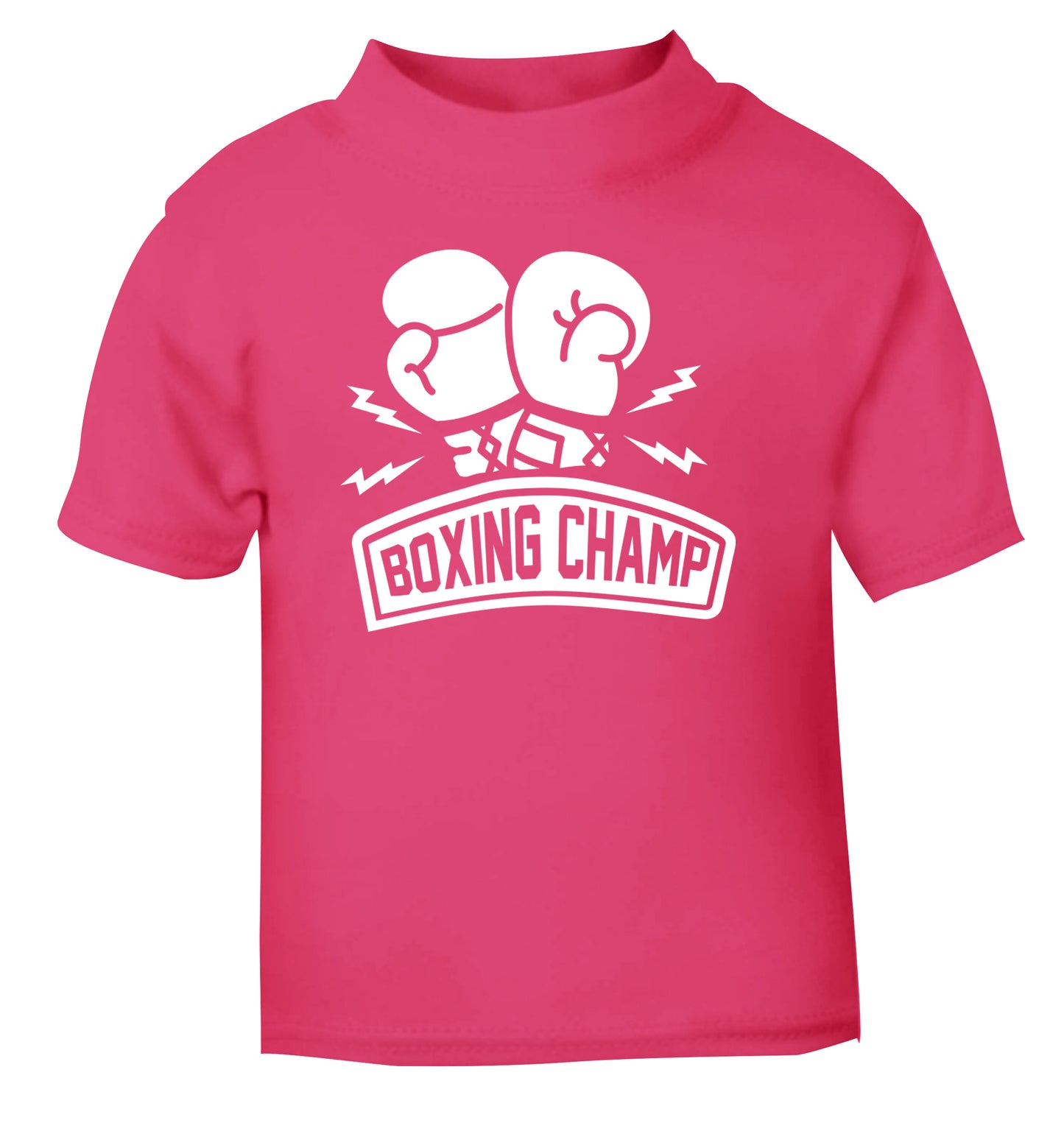 Boxing Champ pink Baby Toddler Tshirt 2 Years