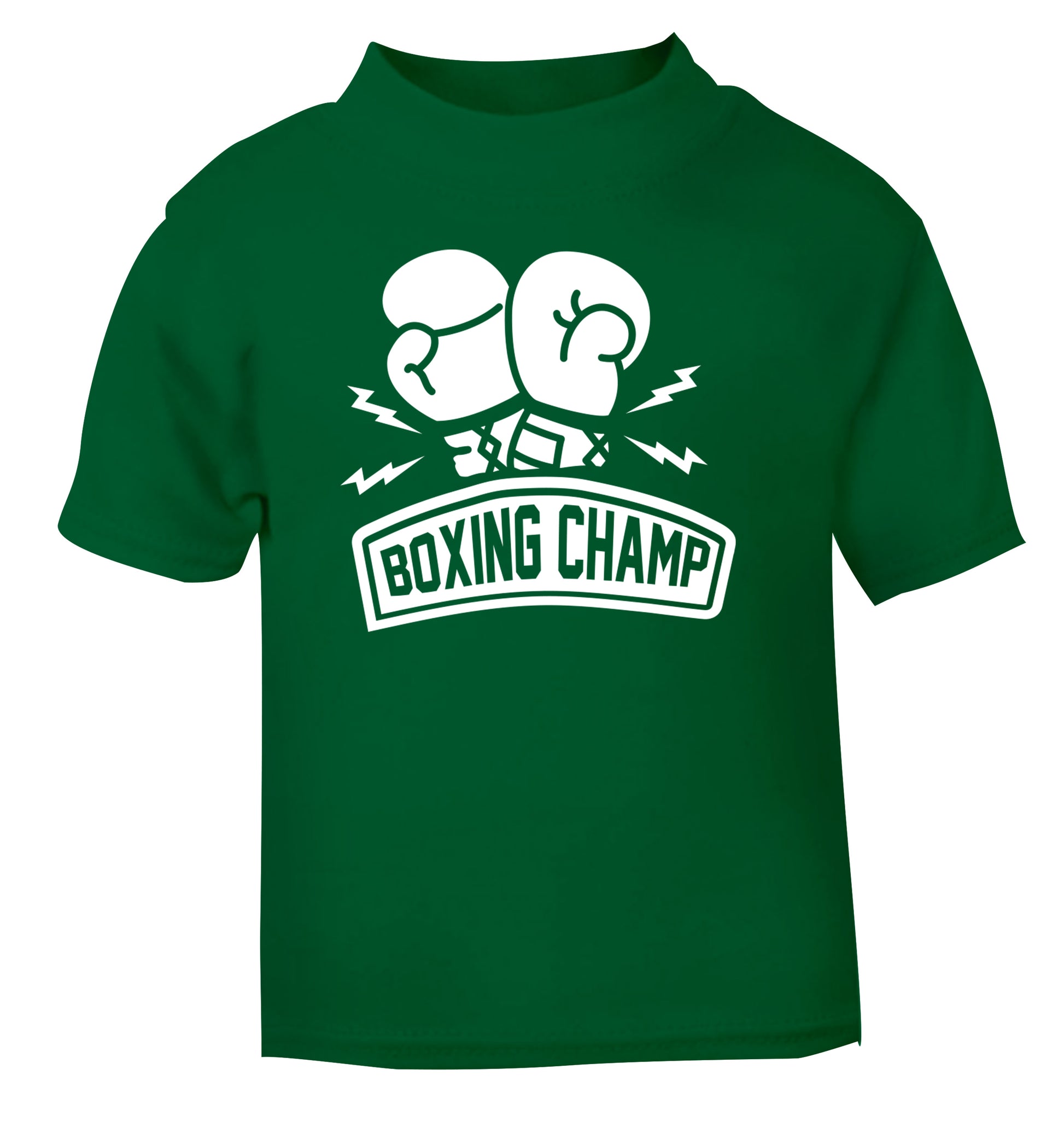 Boxing Champ green Baby Toddler Tshirt 2 Years