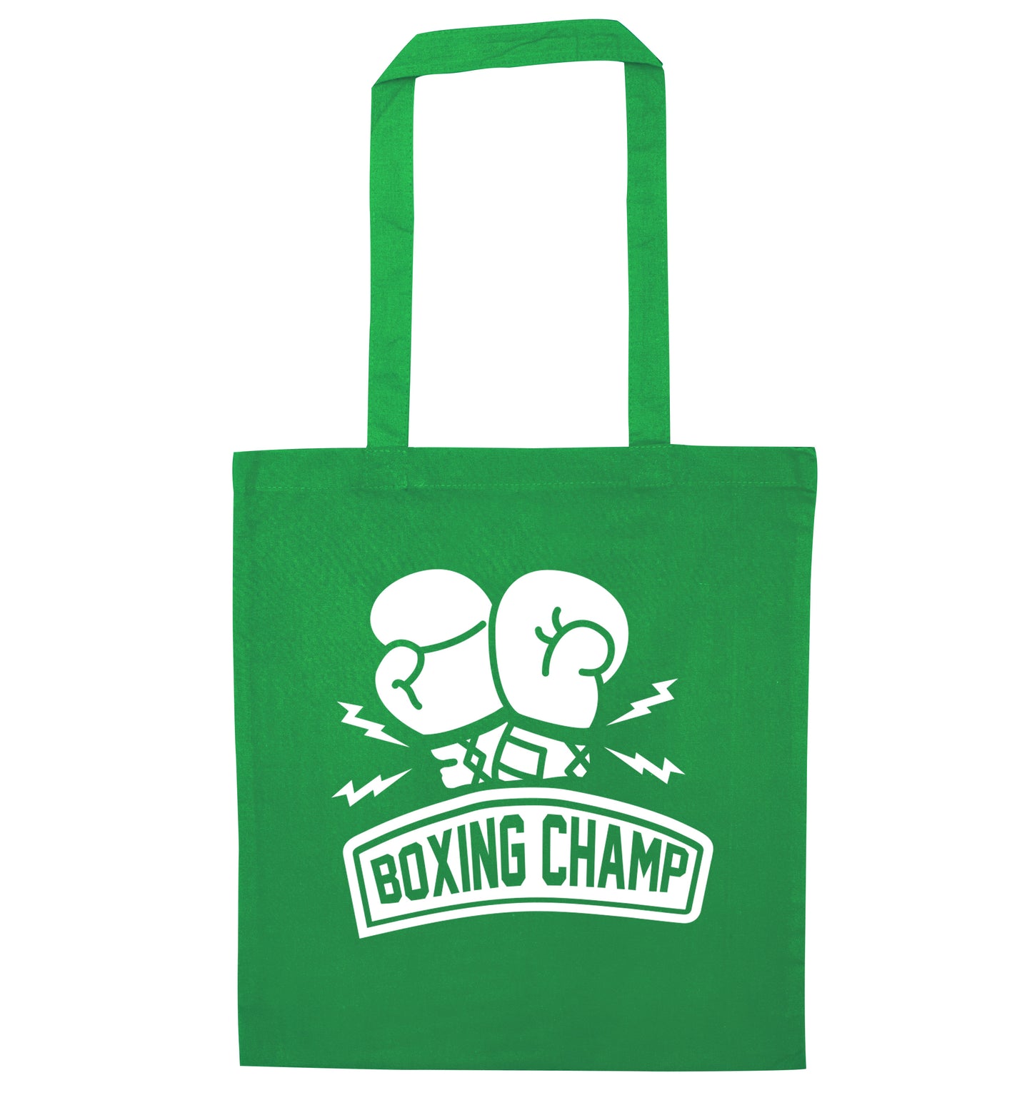 Boxing Champ green tote bag