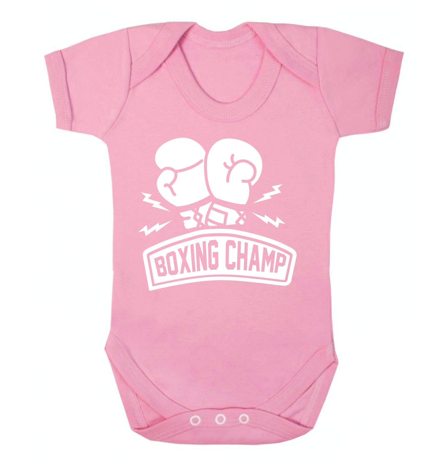 Boxing Champ Baby Vest pale pink 18-24 months