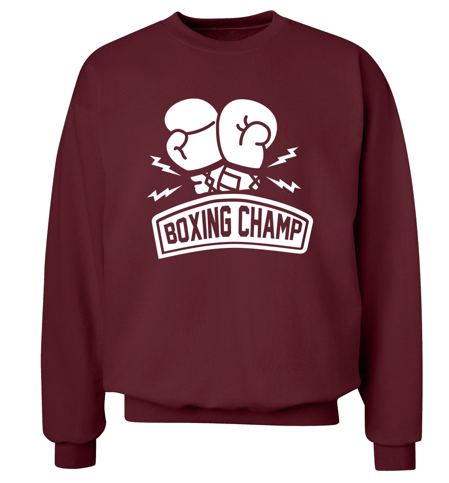 Boxing Champ Adult's unisex maroon Sweater 2XL