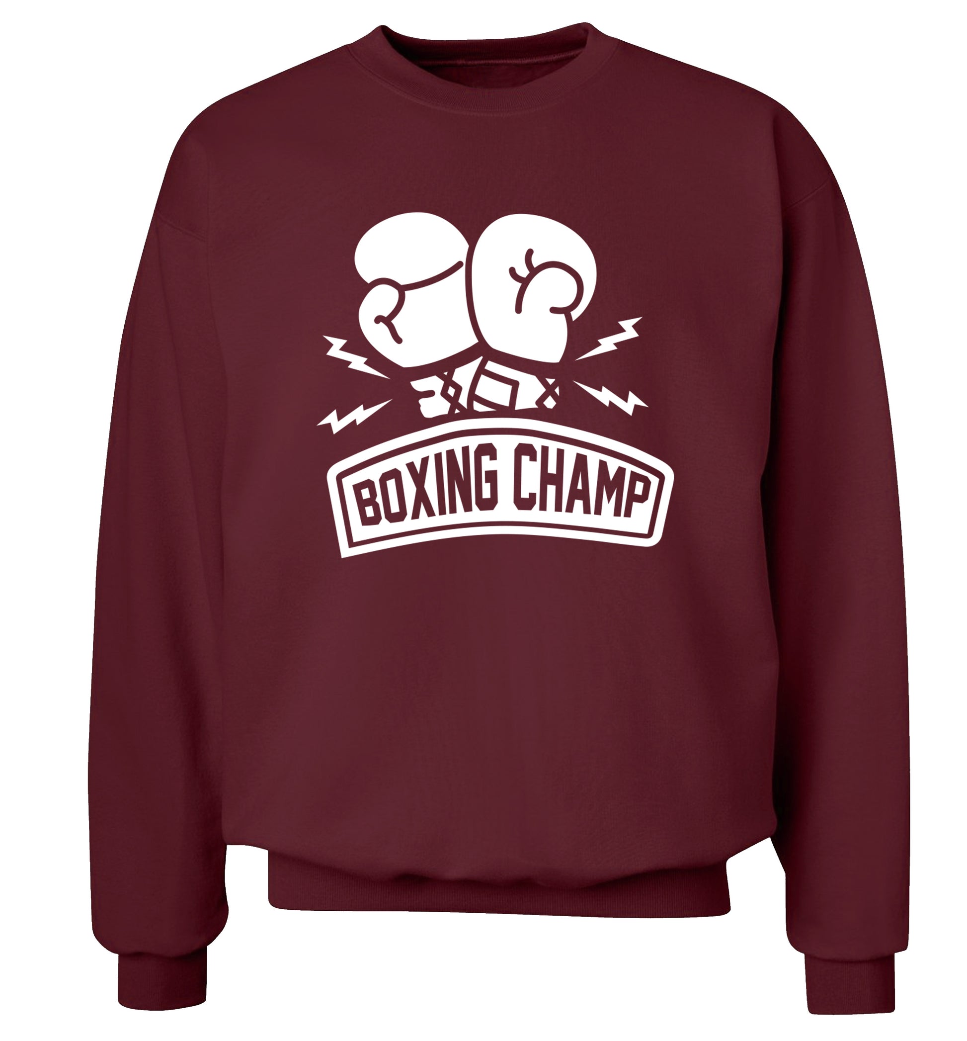 Boxing Champ Adult's unisex maroon Sweater 2XL