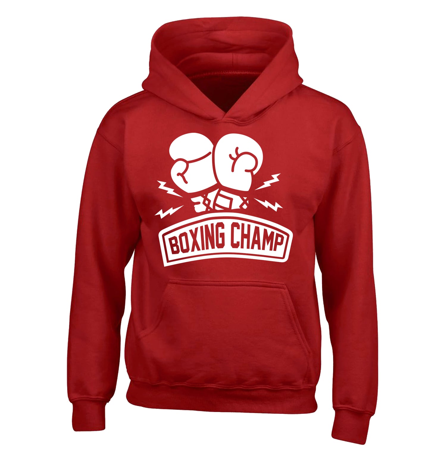 Boxing Champ children's red hoodie 12-13 Years
