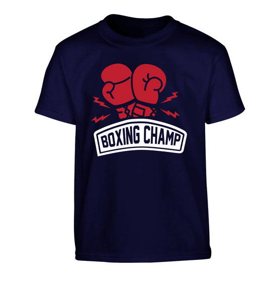 Boxing Champ Children's navy Tshirt 12-13 Years