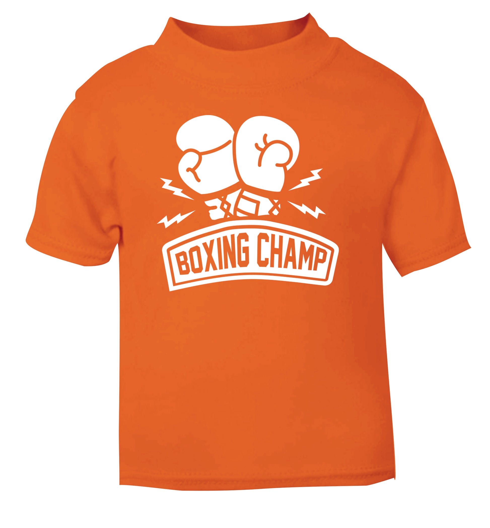Boxing Champ orange Baby Toddler Tshirt 2 Years