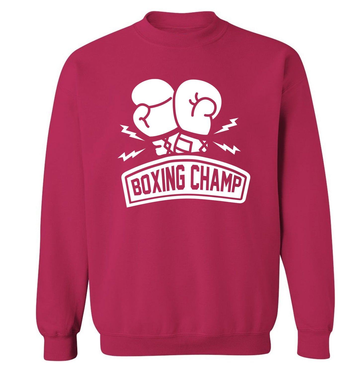 Boxing Champ Adult's unisex pink Sweater 2XL