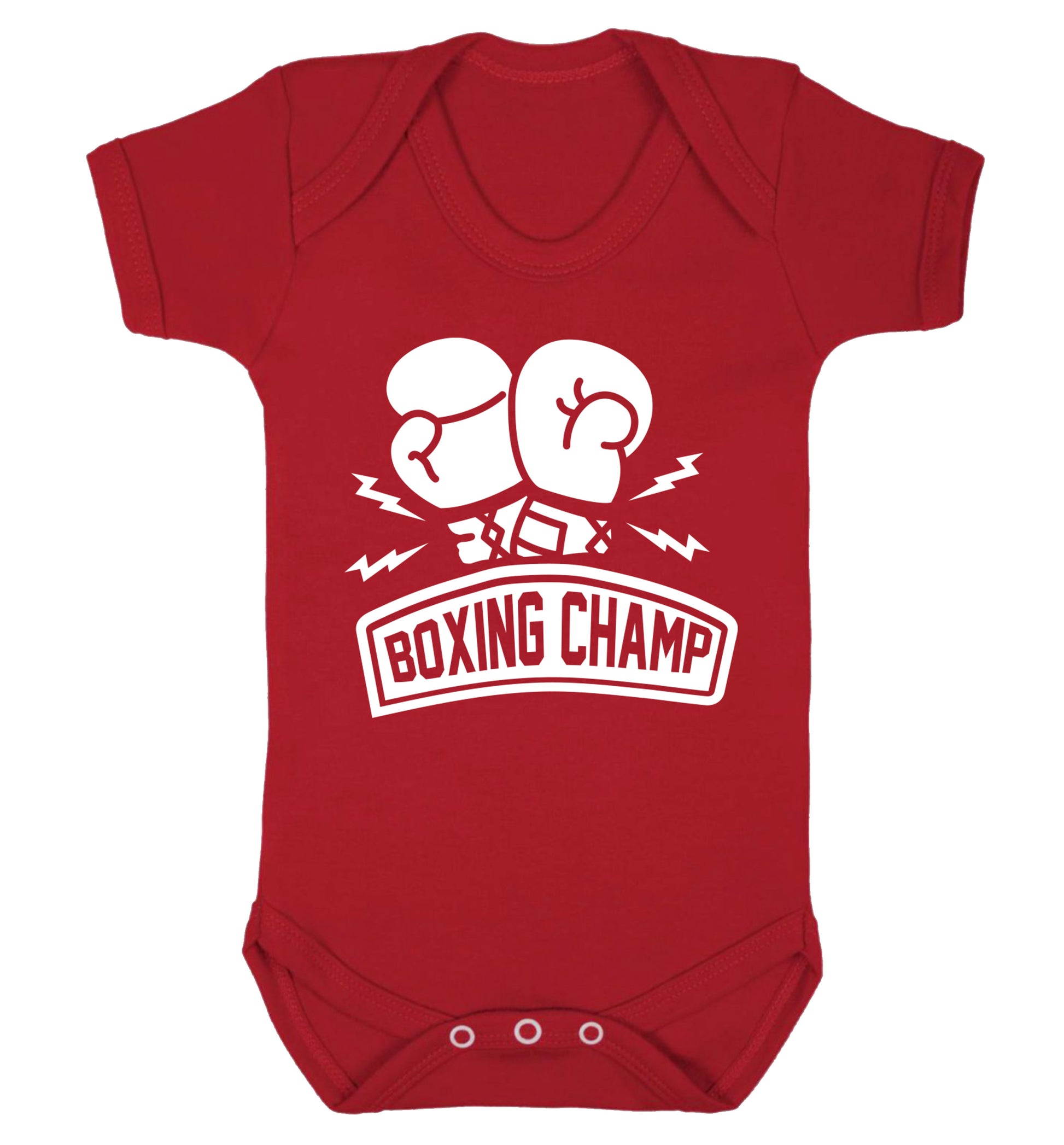 Boxing Champ Baby Vest red 18-24 months