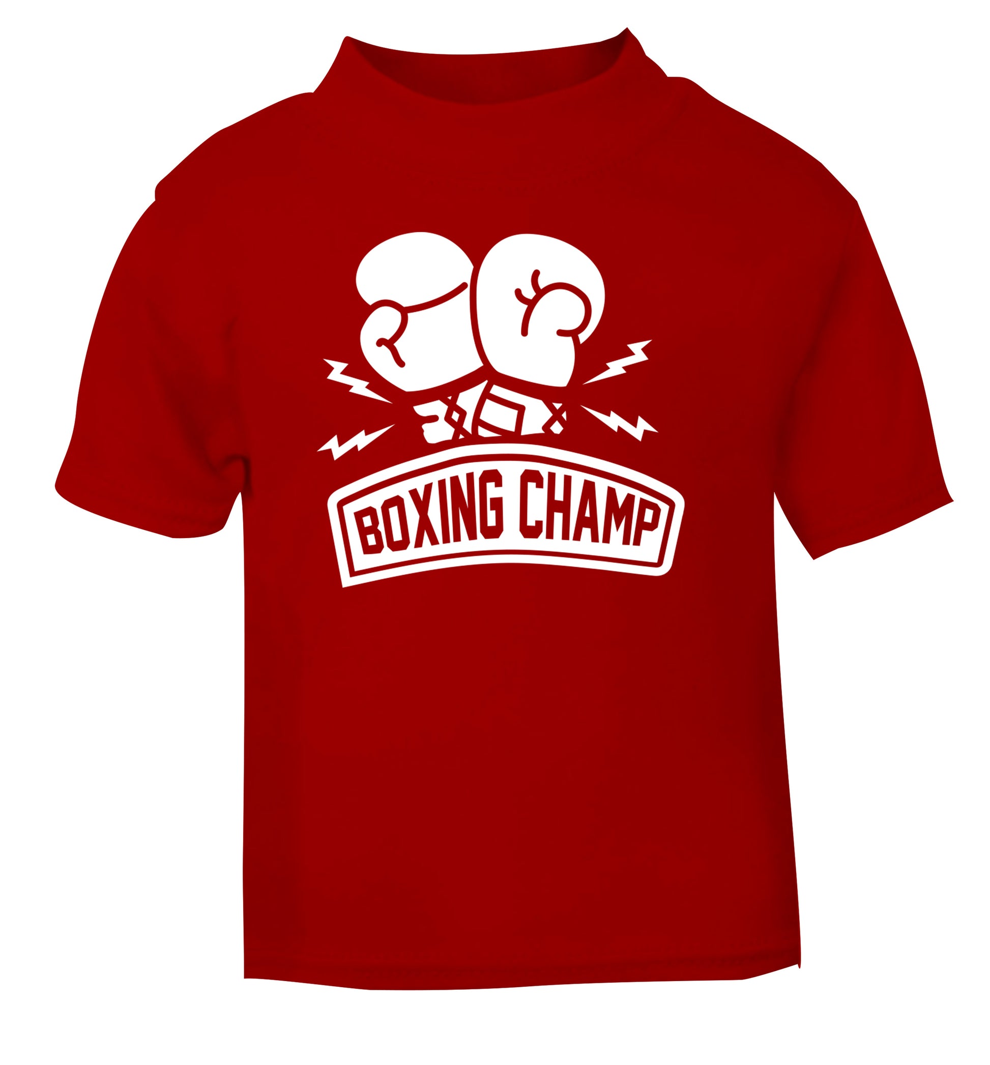 Boxing Champ red Baby Toddler Tshirt 2 Years