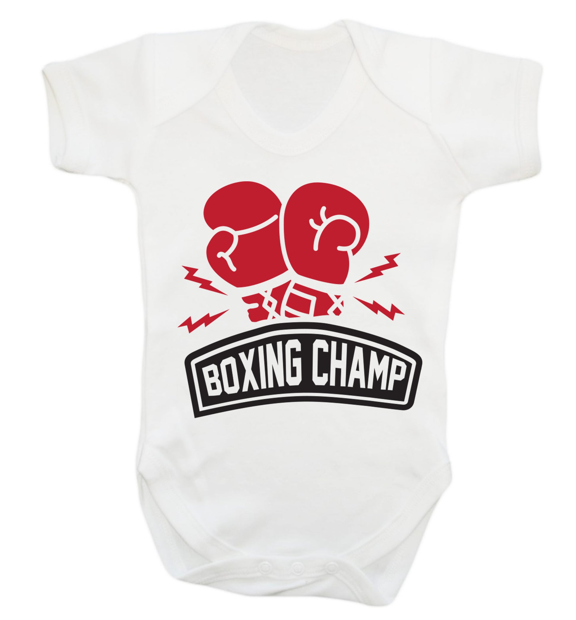 Boxing Champ Baby Vest white 18-24 months
