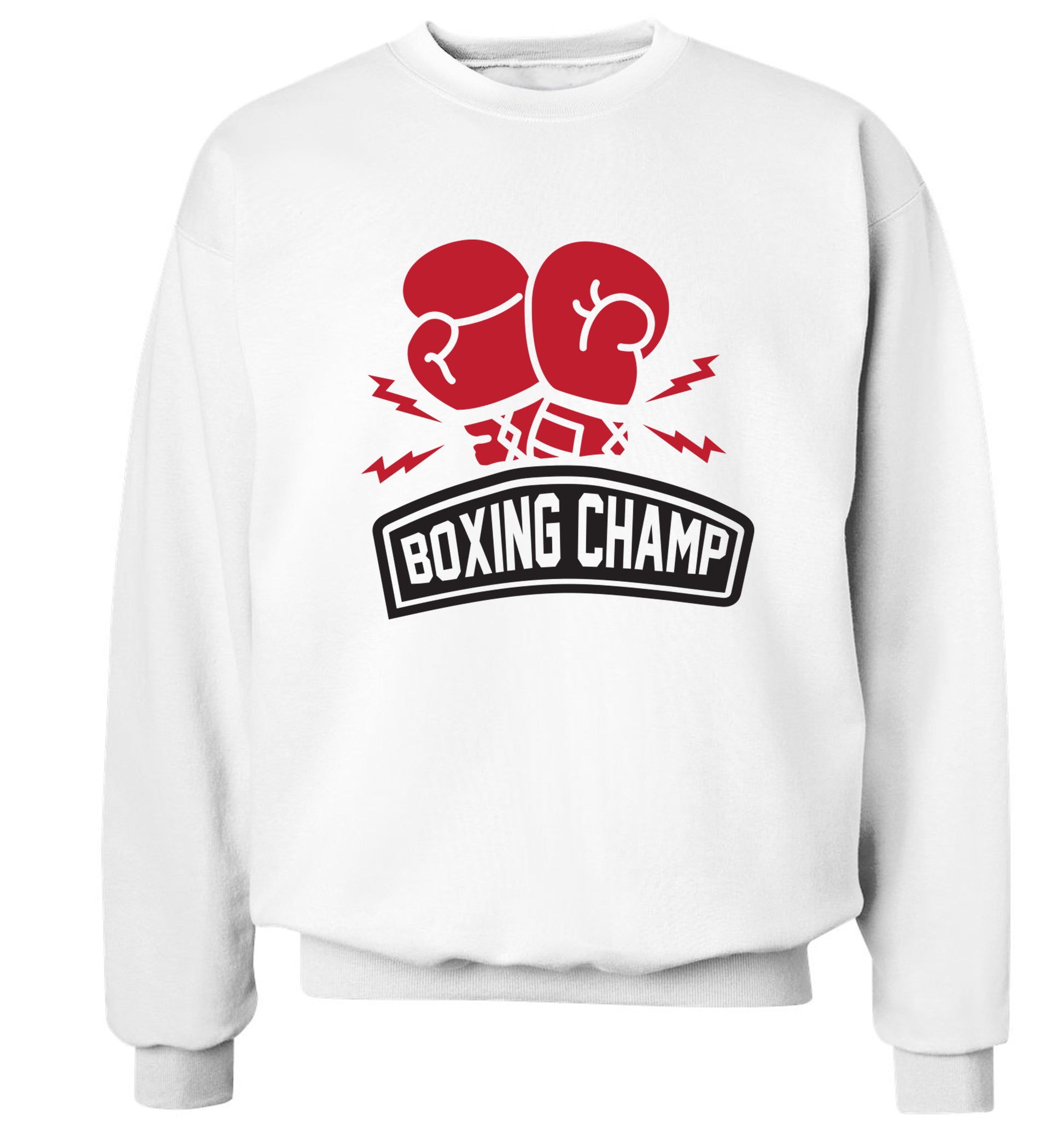 Boxing Champ Adult's unisex white Sweater 2XL