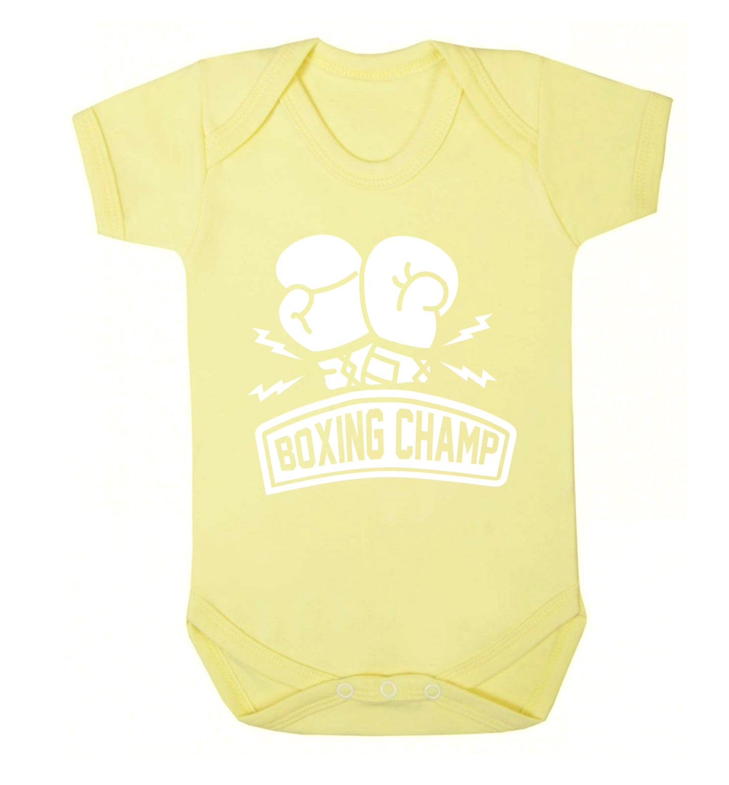 Boxing Champ Baby Vest pale yellow 18-24 months