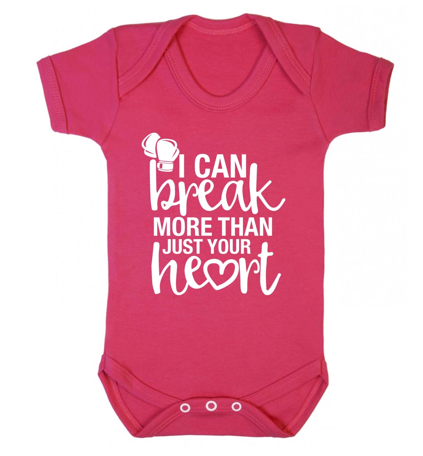 I can break more than just your heart Baby Vest dark pink 18-24 months