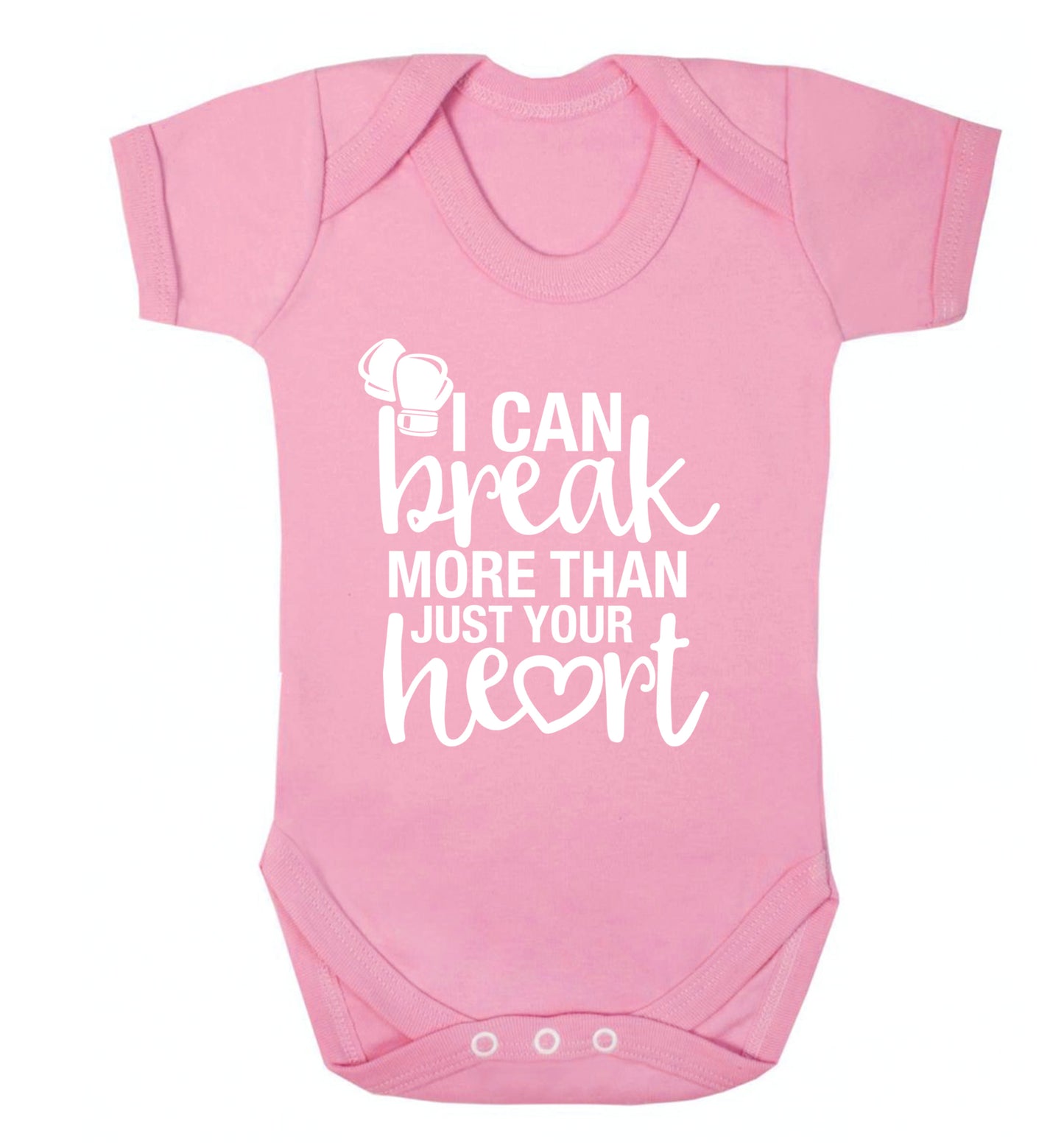 I can break more than just your heart Baby Vest pale pink 18-24 months