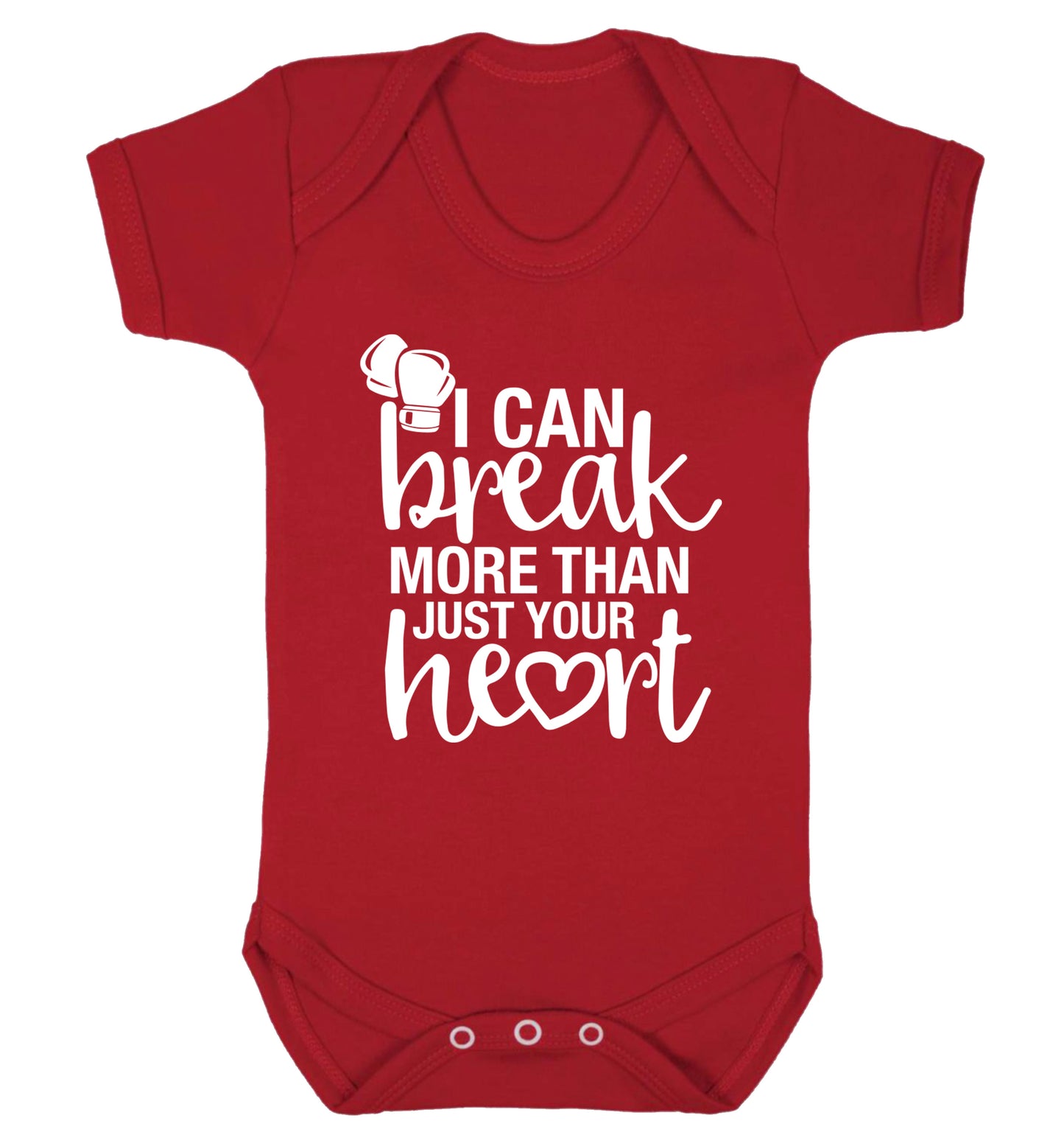 I can break more than just your heart Baby Vest red 18-24 months