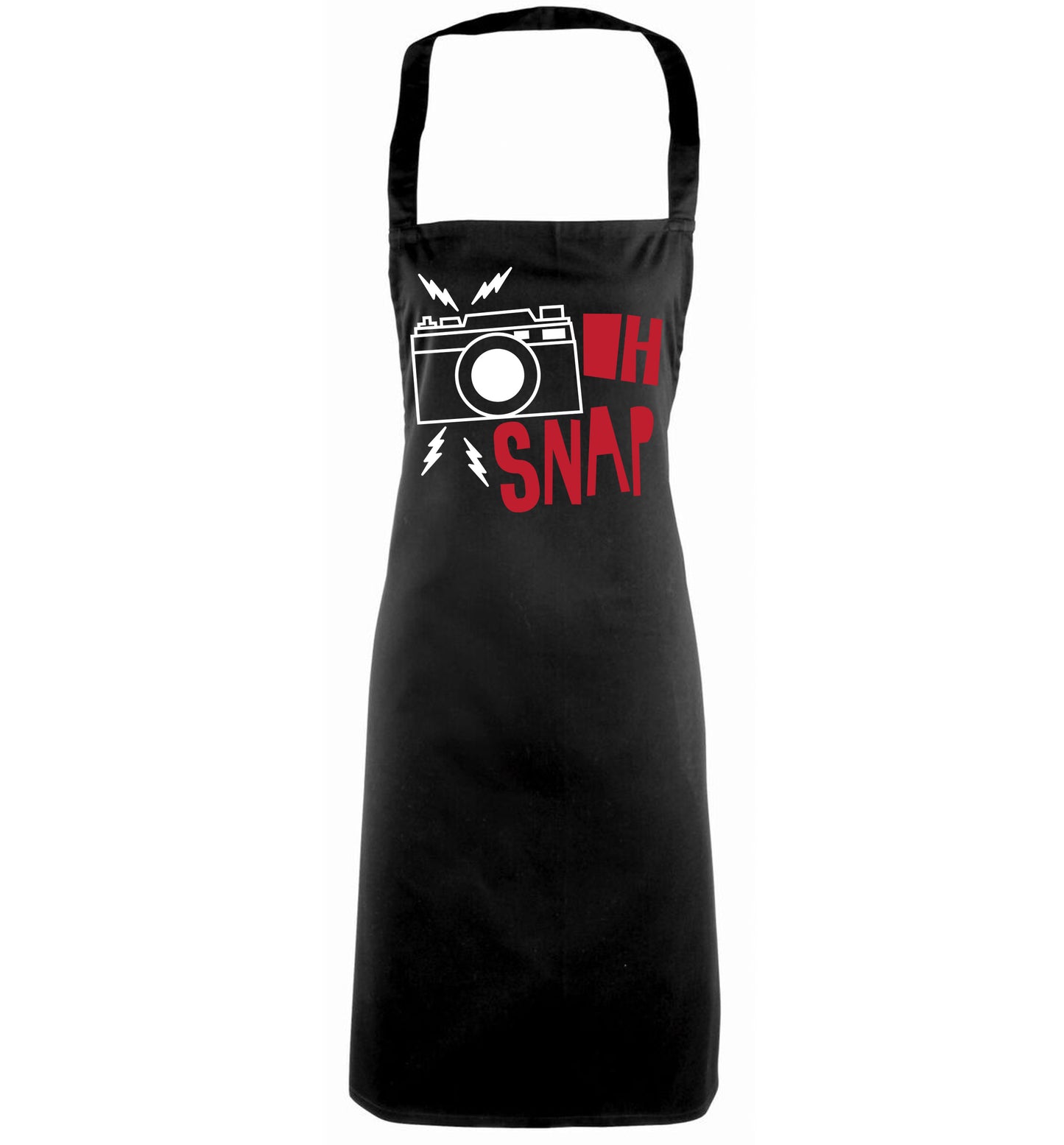 Oh Snap black apron