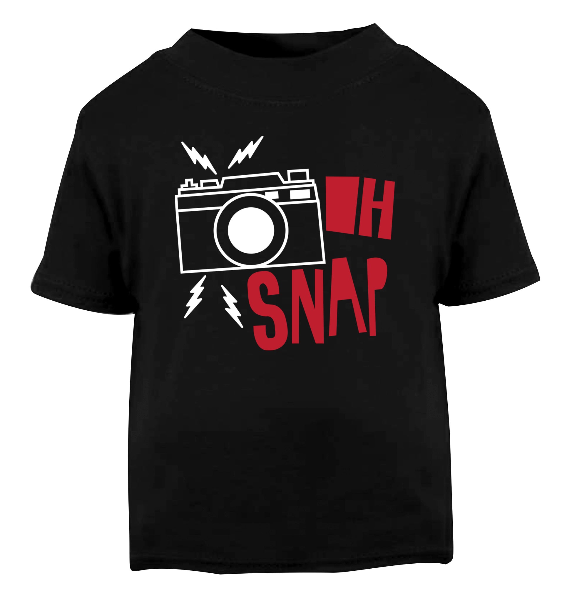 Oh Snap Black Baby Toddler Tshirt 2 years