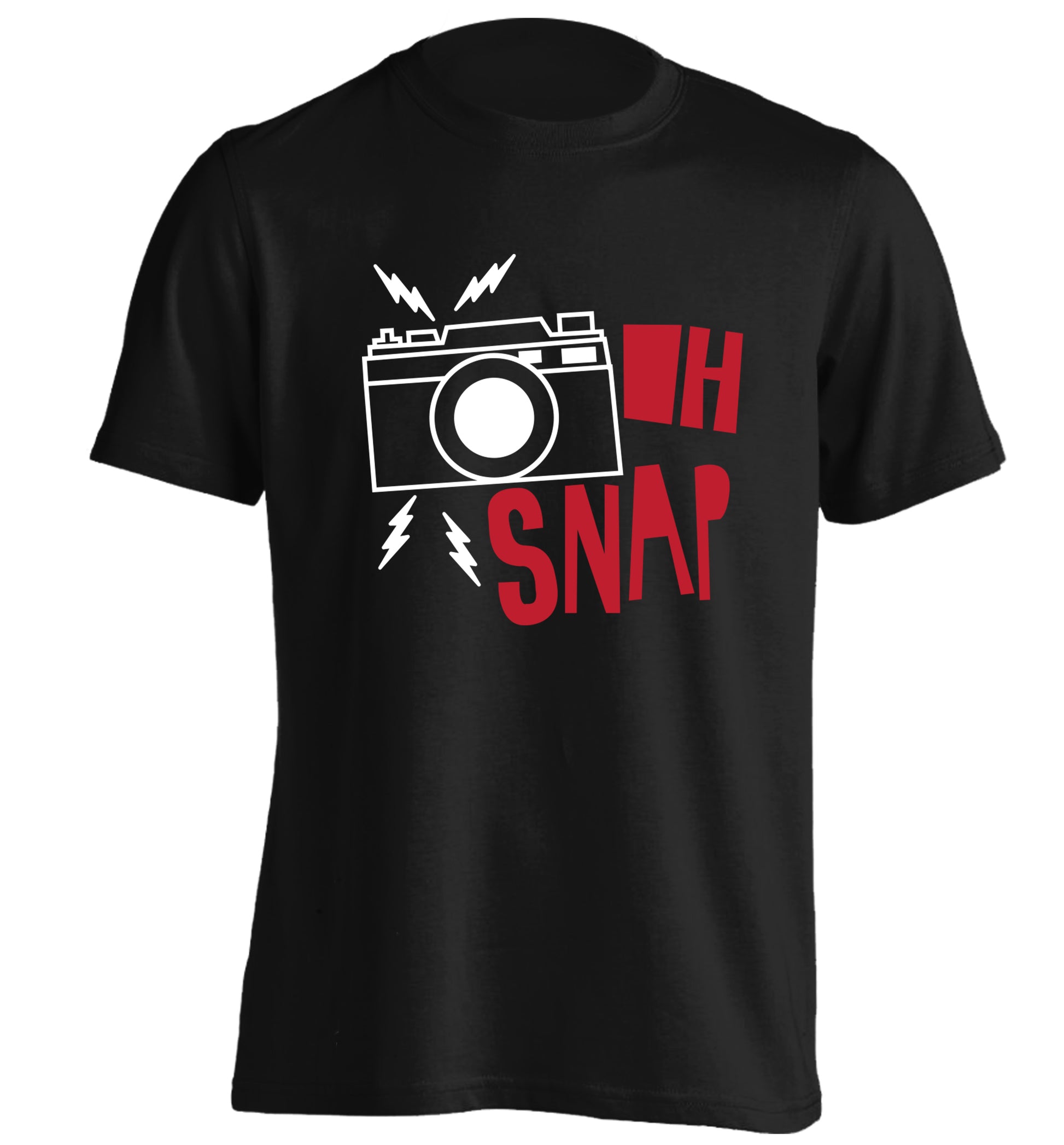 Oh Snap adults unisex black Tshirt 2XL