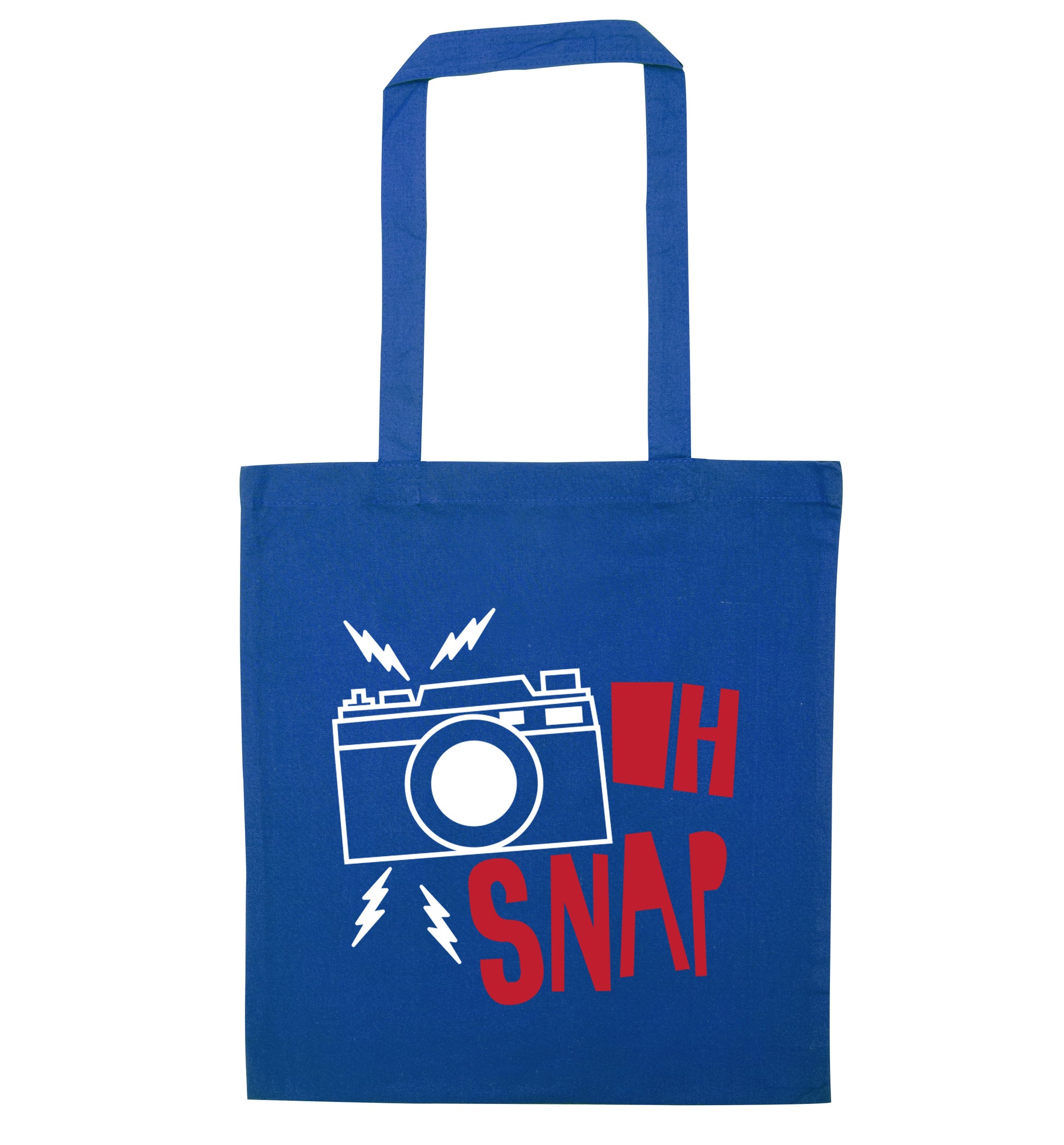Oh Snap blue tote bag