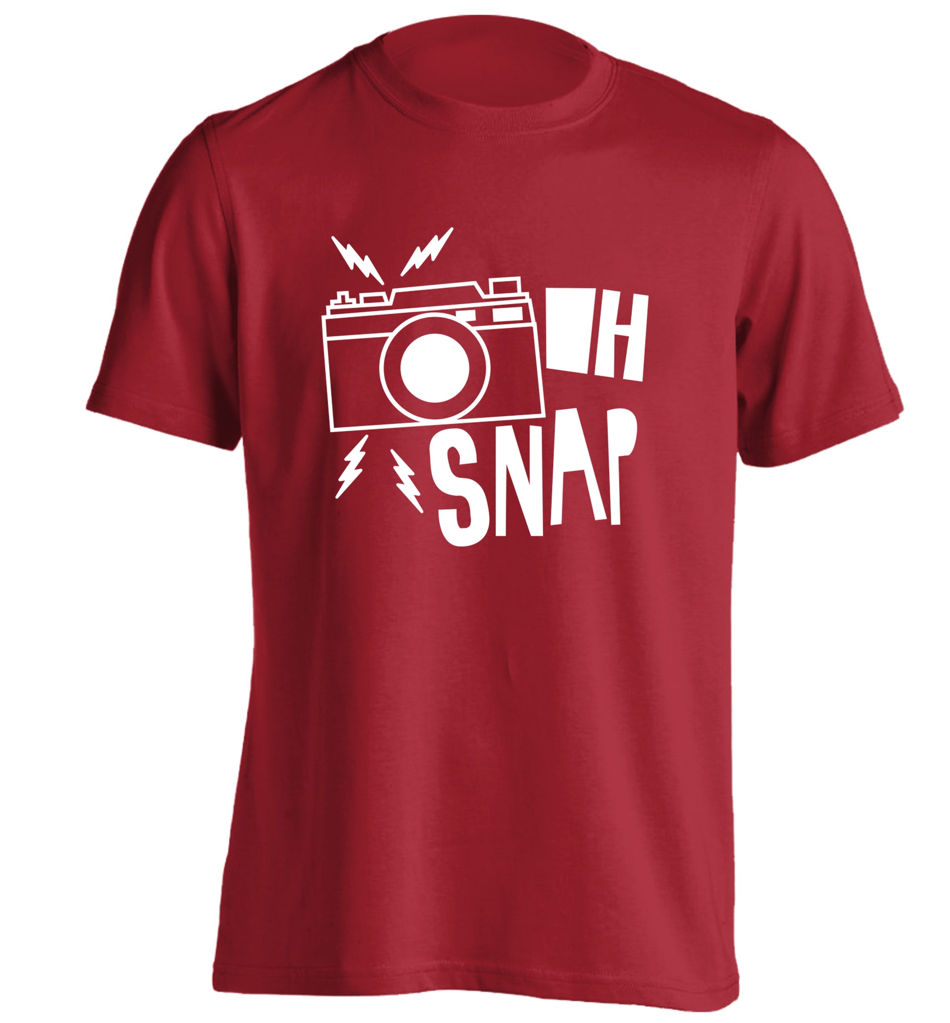 Oh Snap adults unisex red Tshirt 2XL