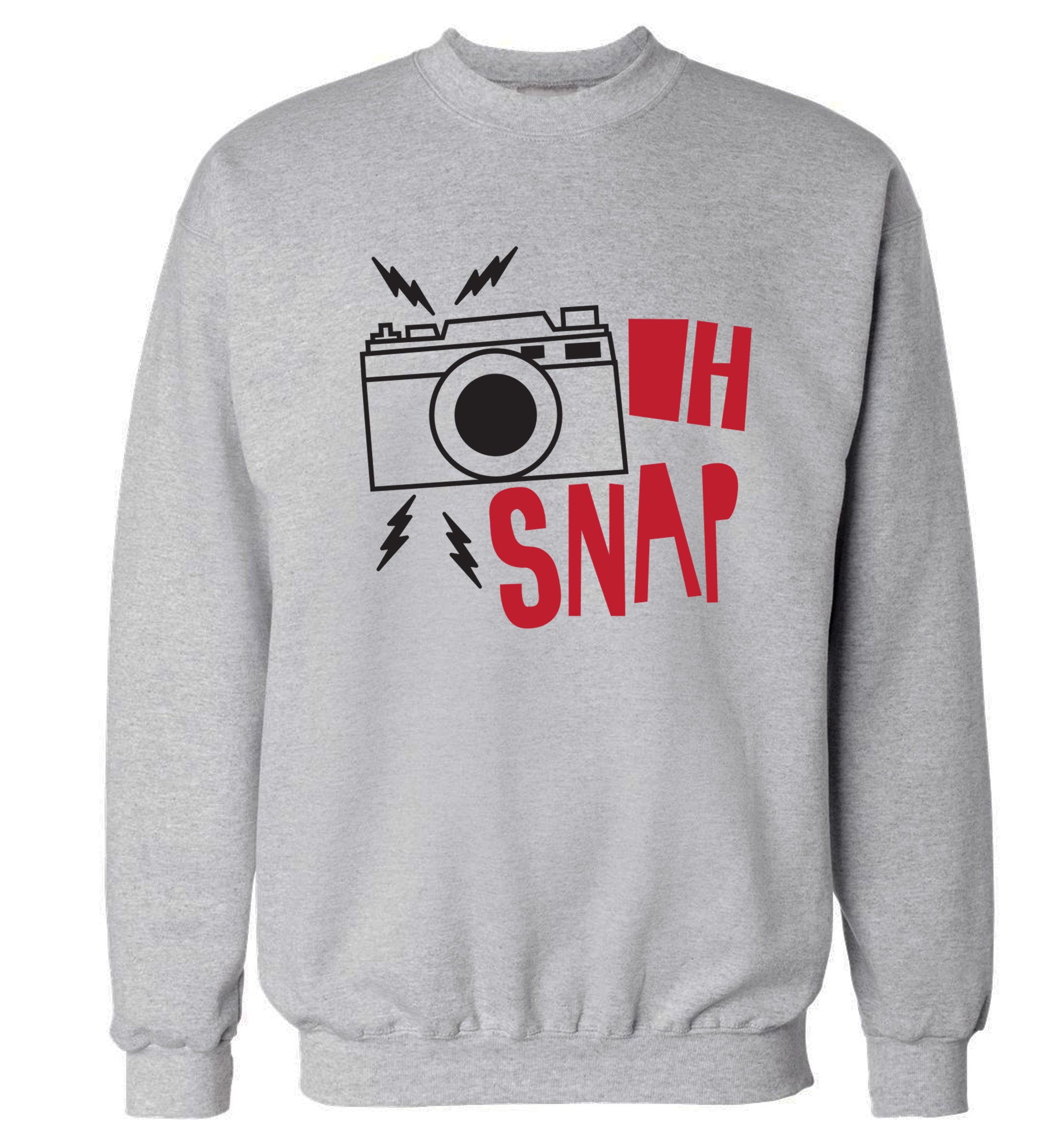 Oh Snap Adult's unisex grey Sweater 2XL