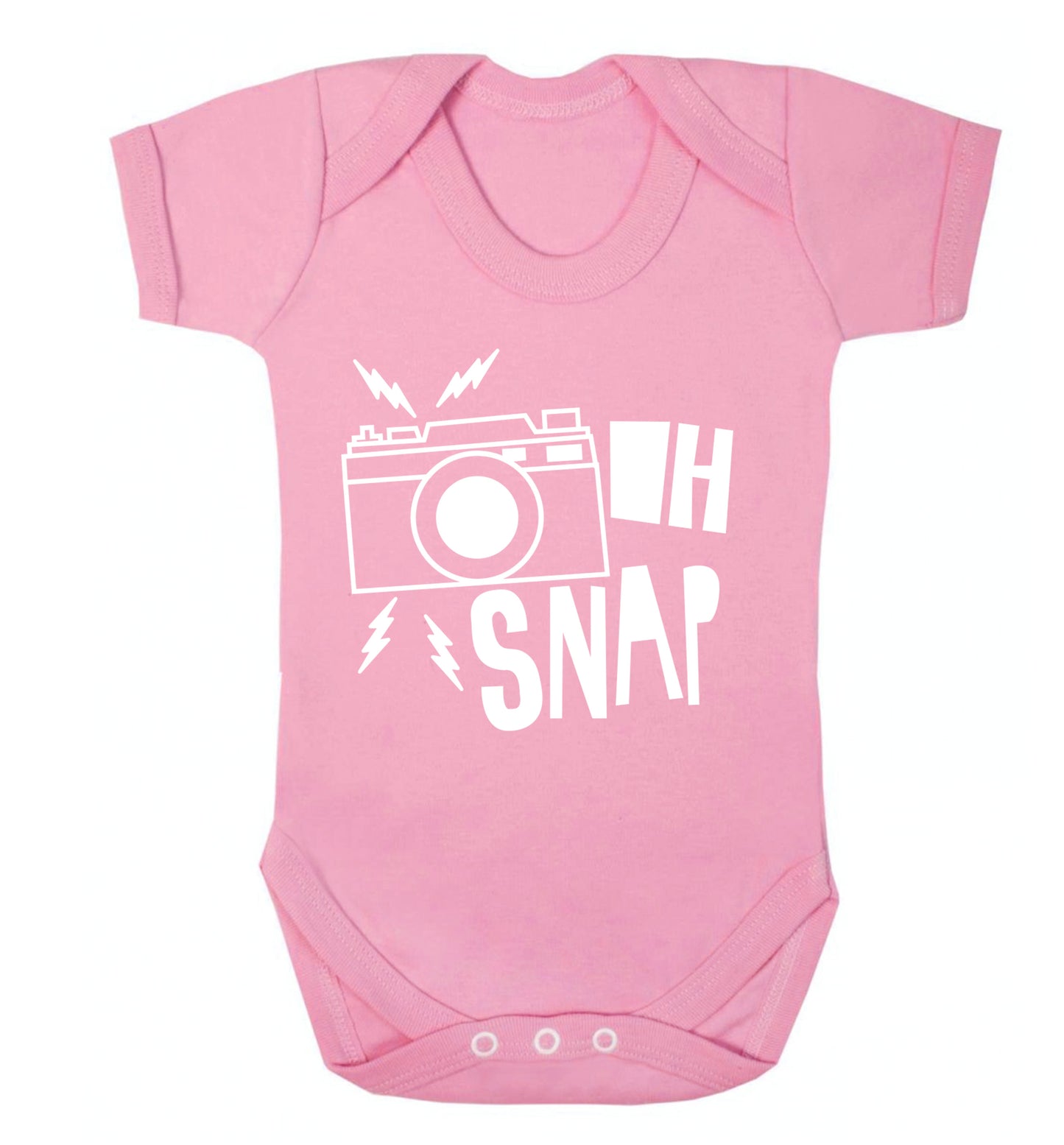 Oh Snap Baby Vest pale pink 18-24 months