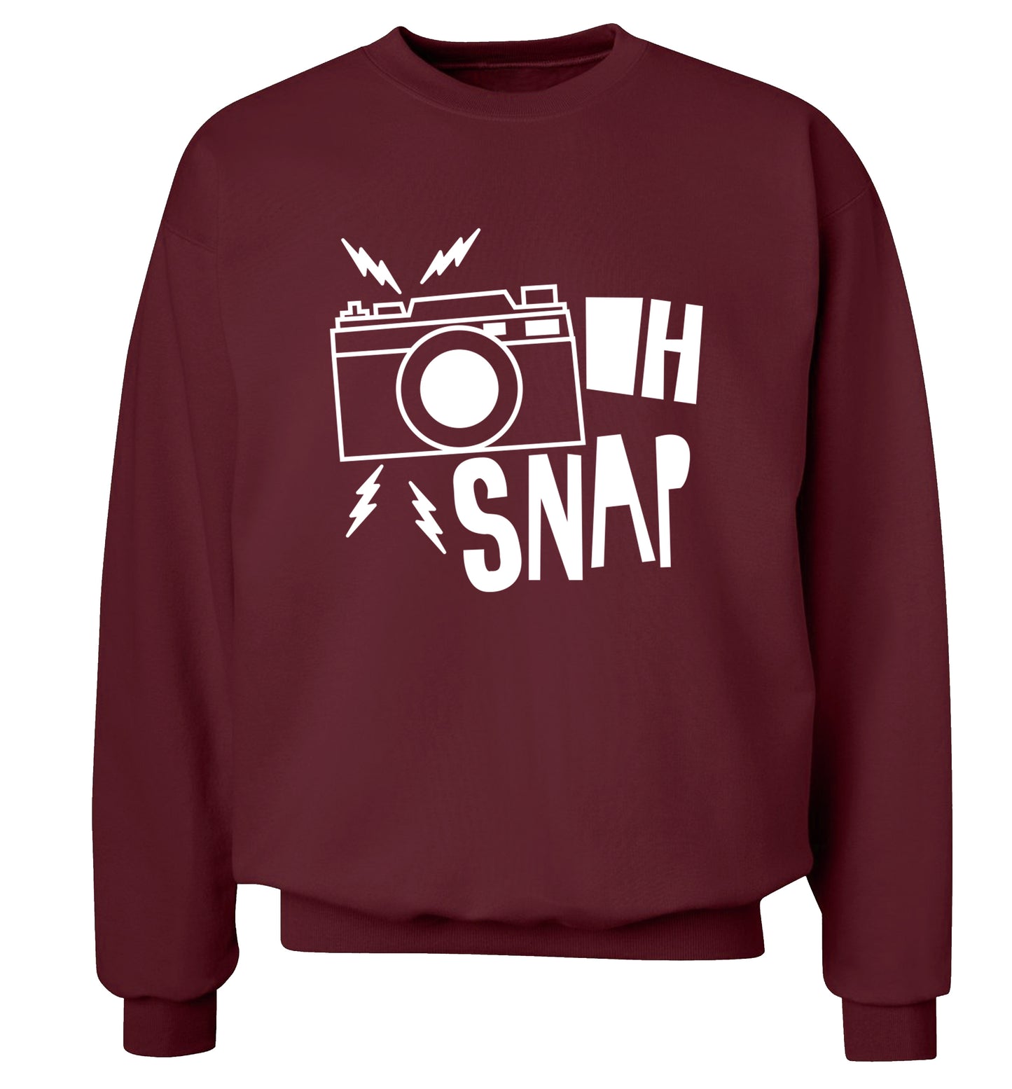 Oh Snap Adult's unisex maroon Sweater 2XL