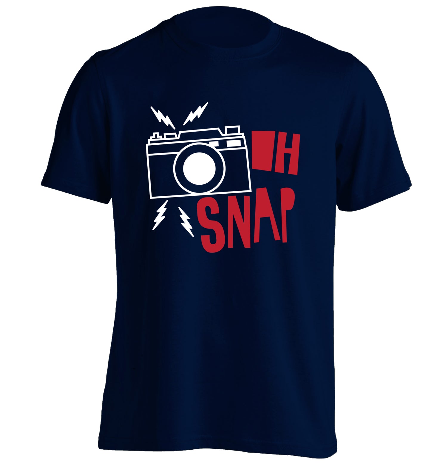 Oh Snap adults unisex navy Tshirt 2XL