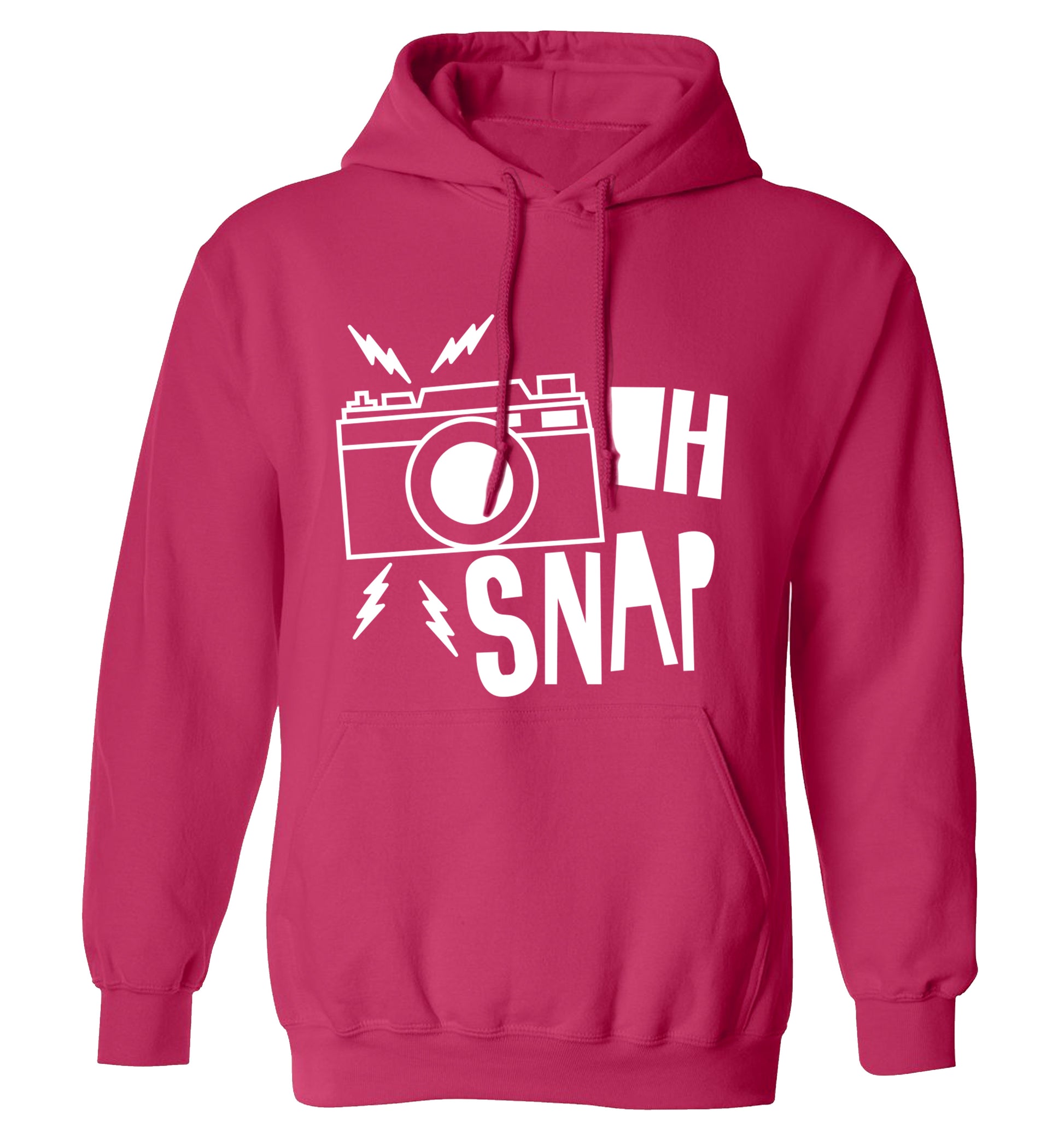 Oh Snap adults unisex pink hoodie 2XL