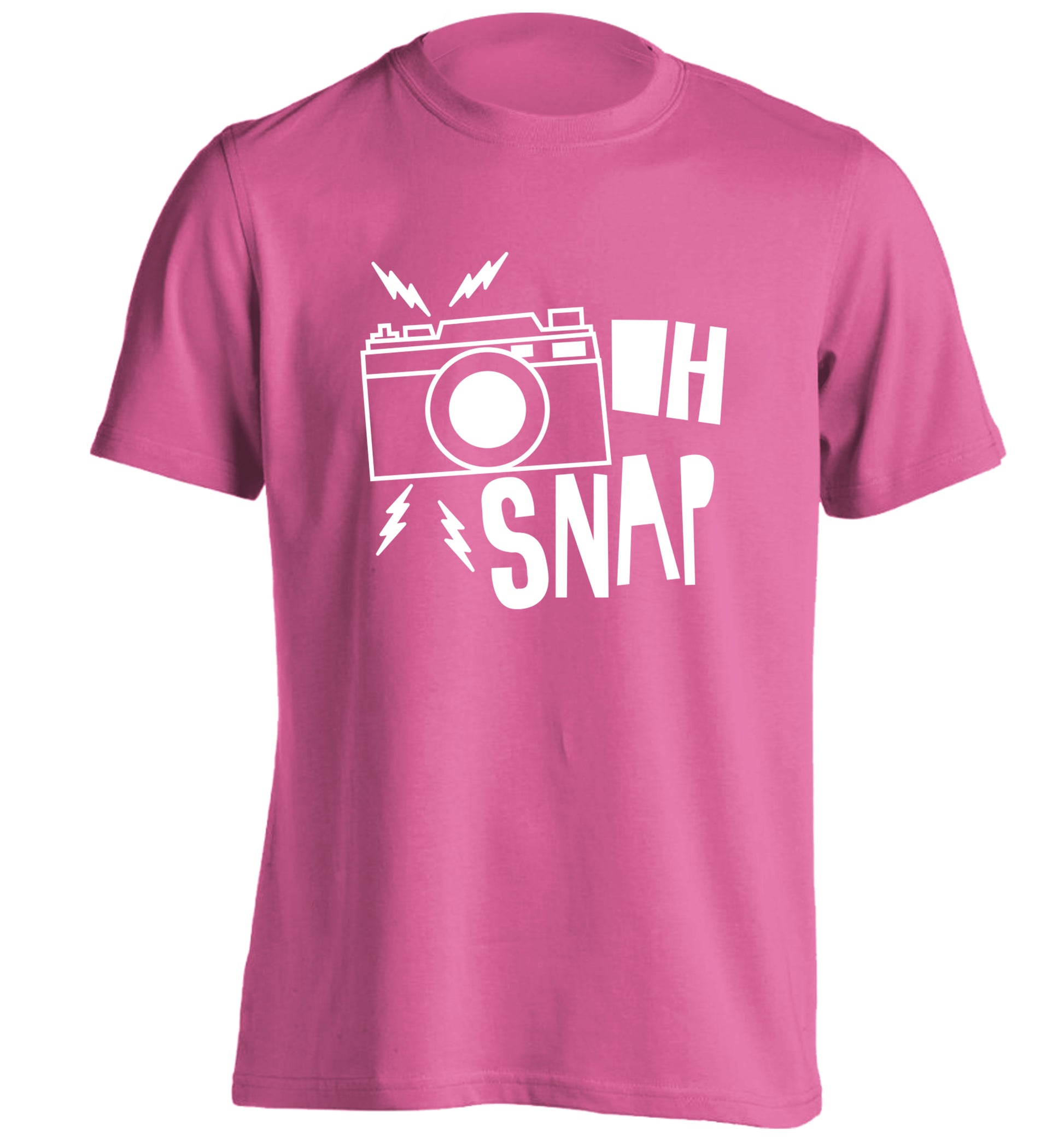 Oh Snap adults unisex pink Tshirt 2XL