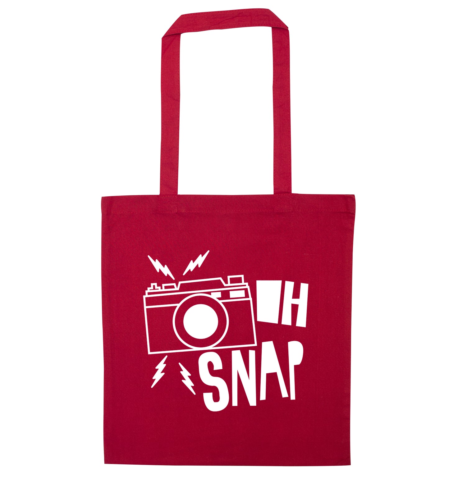 Oh Snap red tote bag