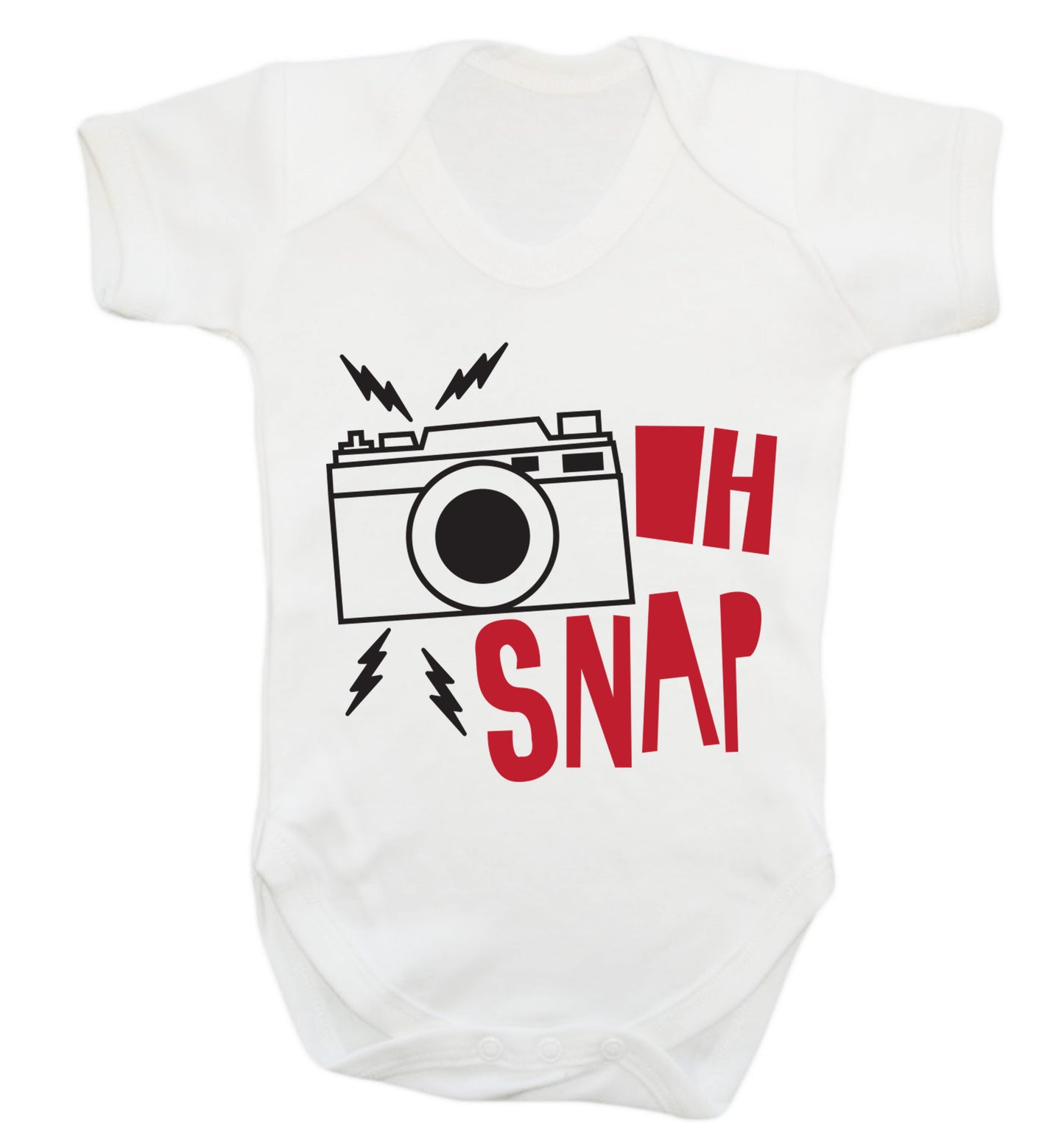 Oh Snap Baby Vest white 18-24 months