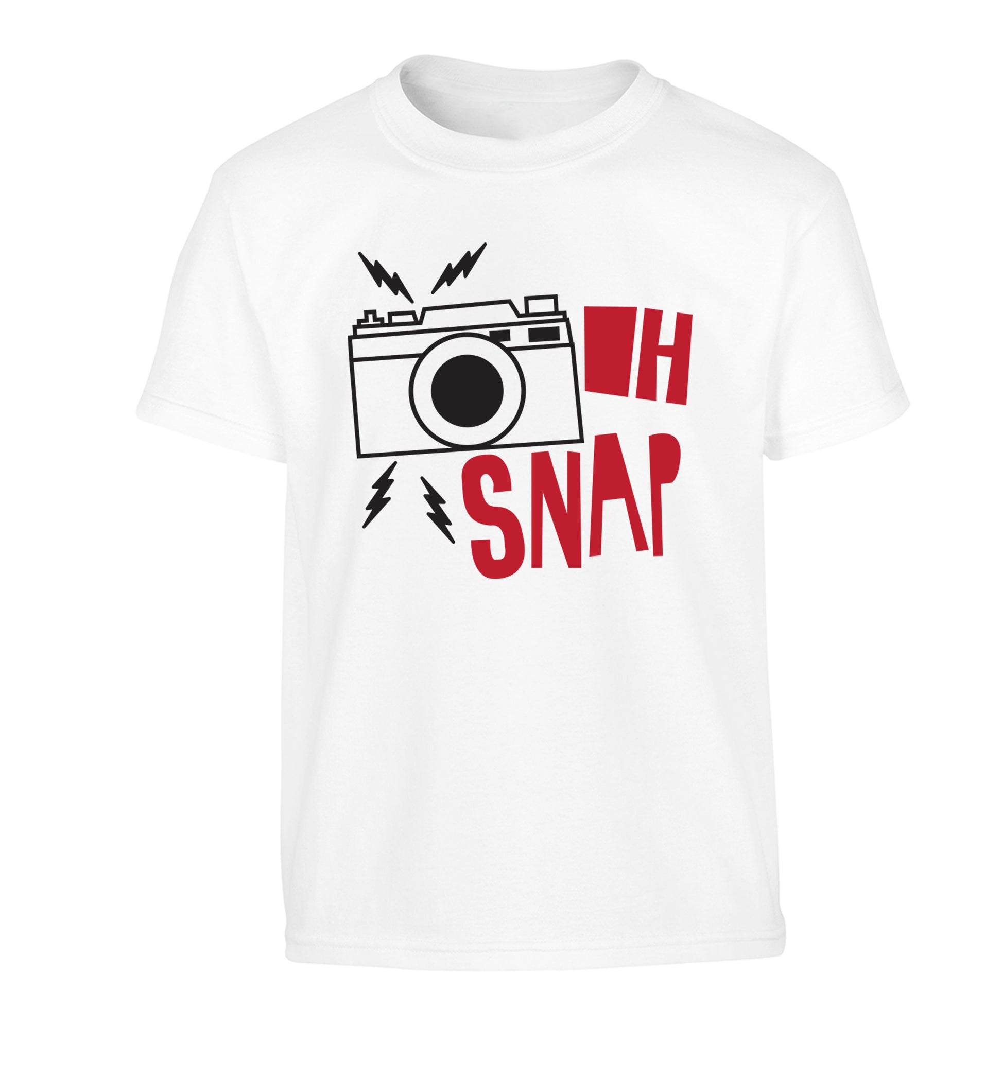 Oh Snap Children's white Tshirt 12-13 Years