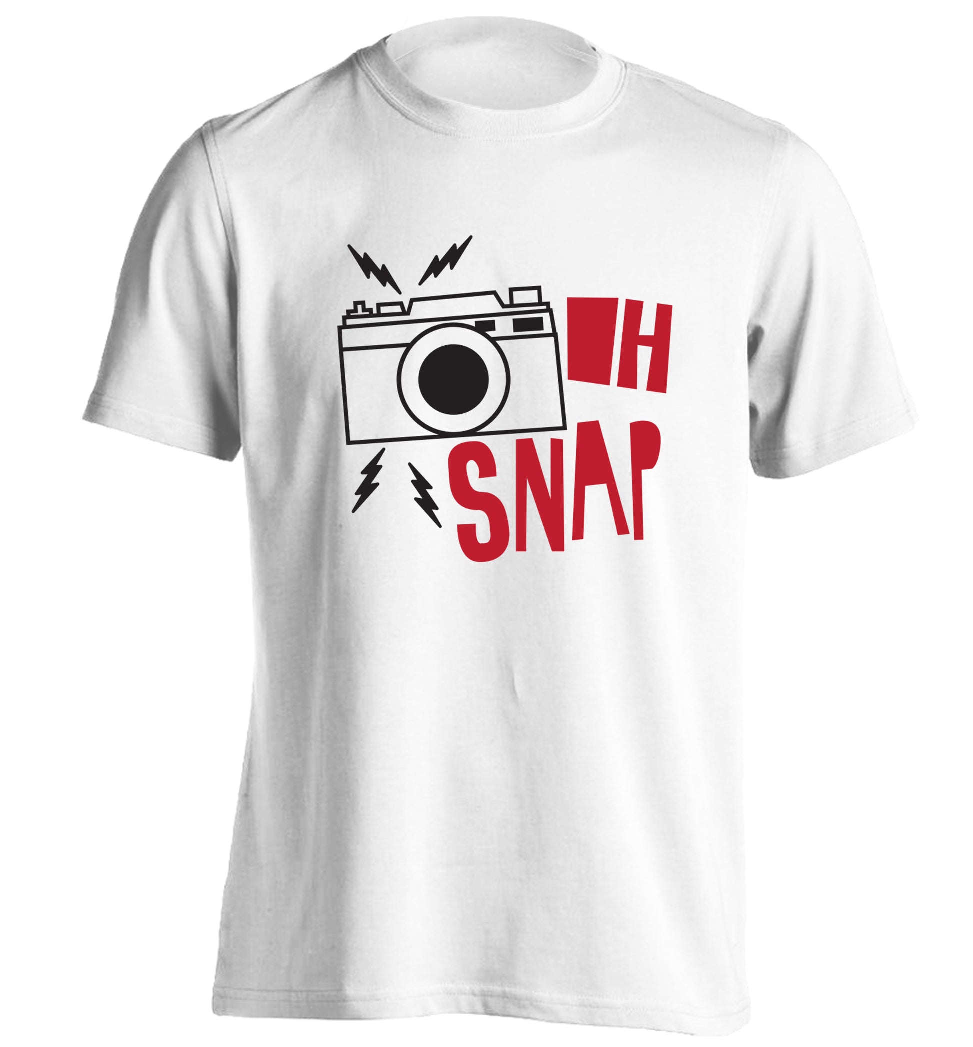 Oh Snap adults unisex white Tshirt 2XL