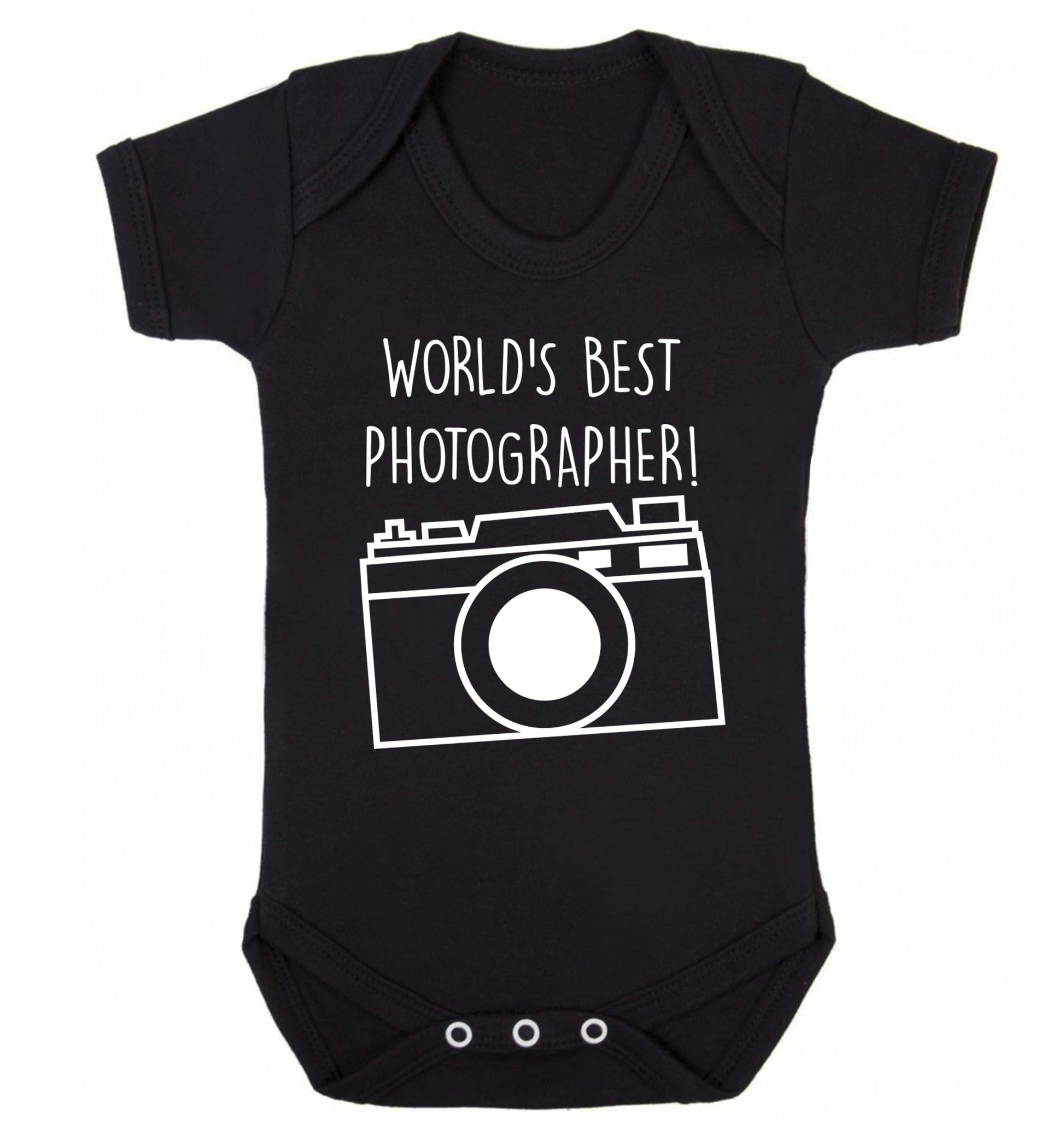 Worlds best photographer  Baby Vest black 18-24 months