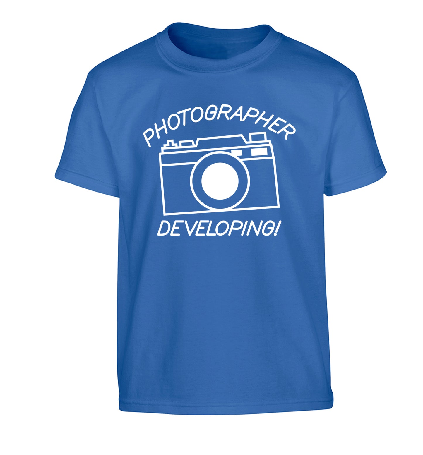 Photographer Developing  Children's blue Tshirt 12-13 Years